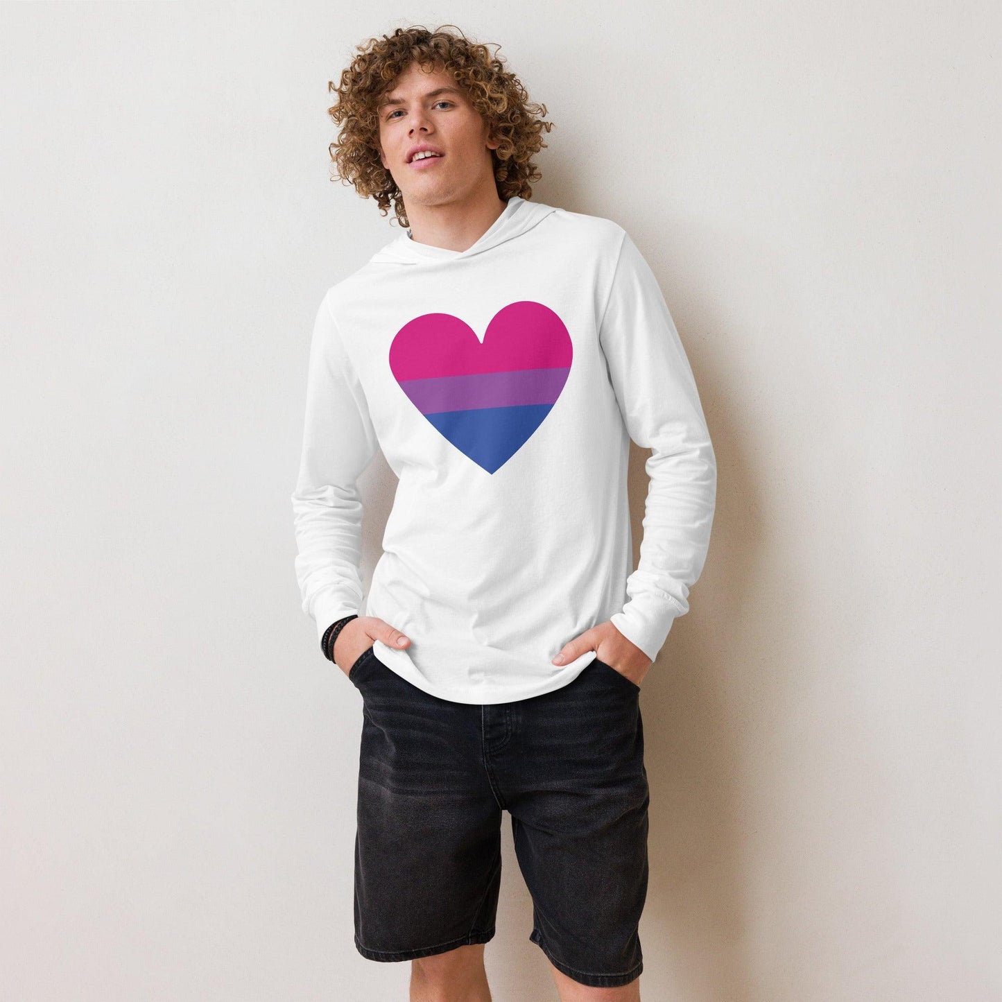 Bisexual Heart Long Sleeve Shirt - Long Sleeve Shirt - Free 2 B