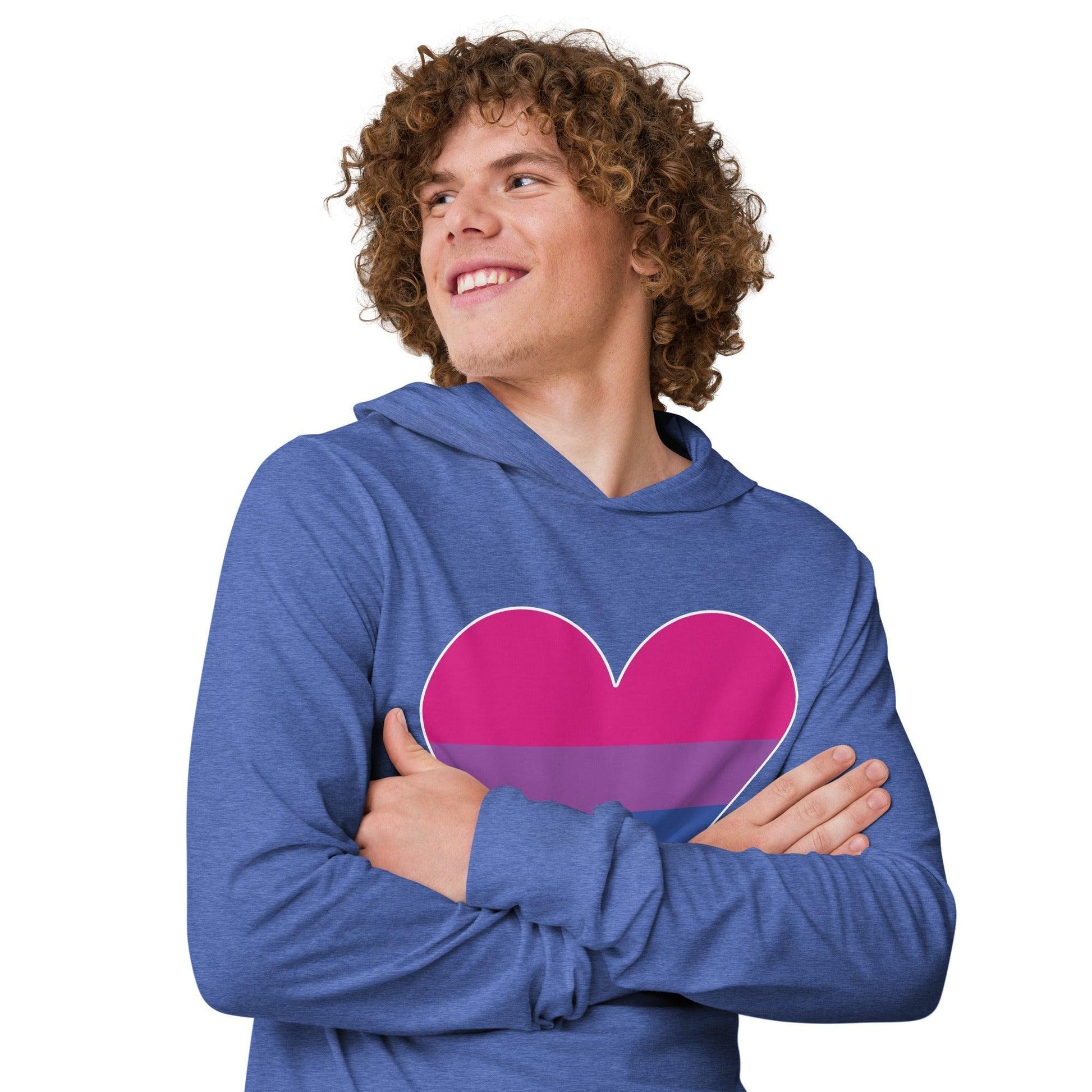 Bisexual Heart Long Sleeve Shirt - Long Sleeve Shirt - Free 2 B