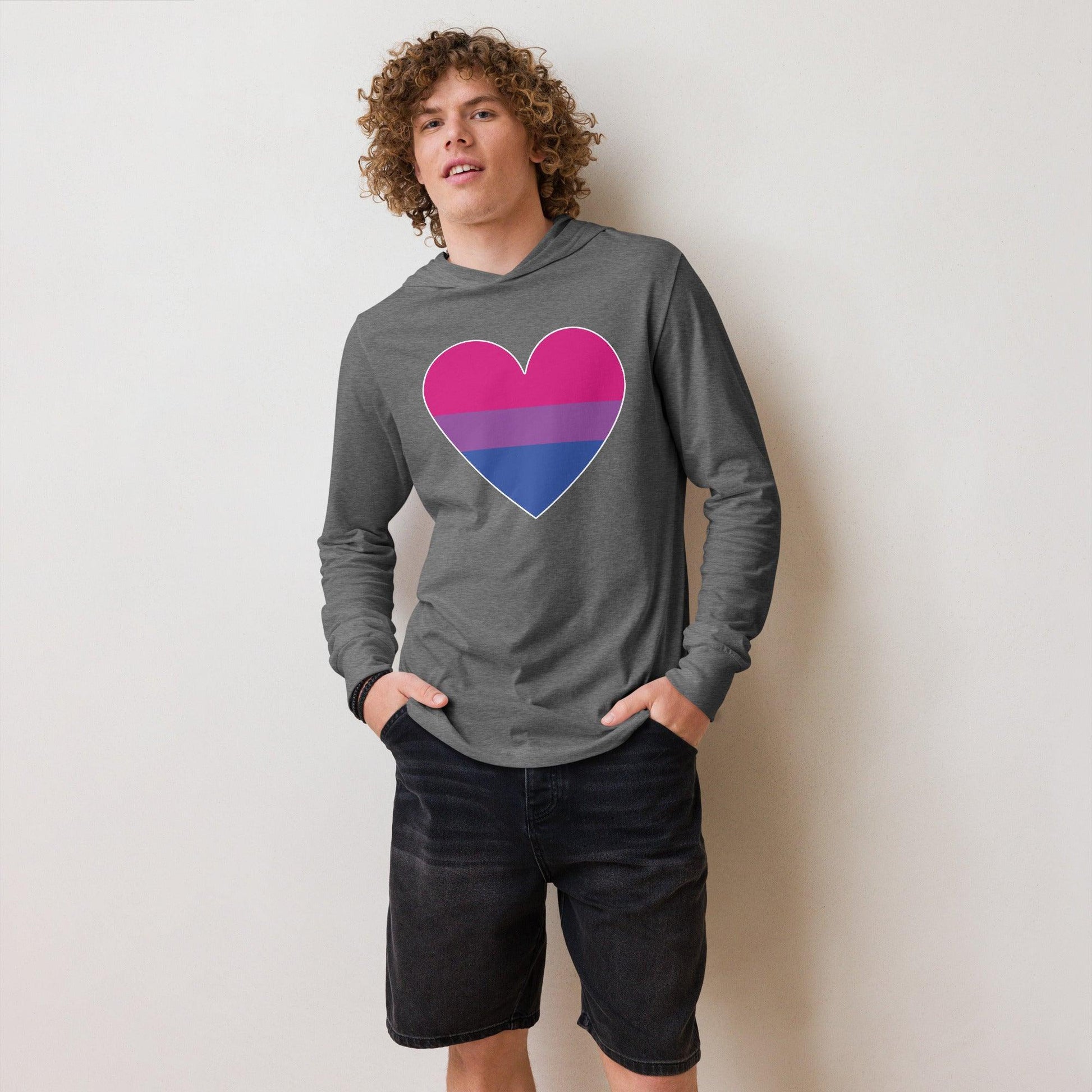 Bisexual Heart Long Sleeve Shirt - Long Sleeve Shirt - Free 2 B