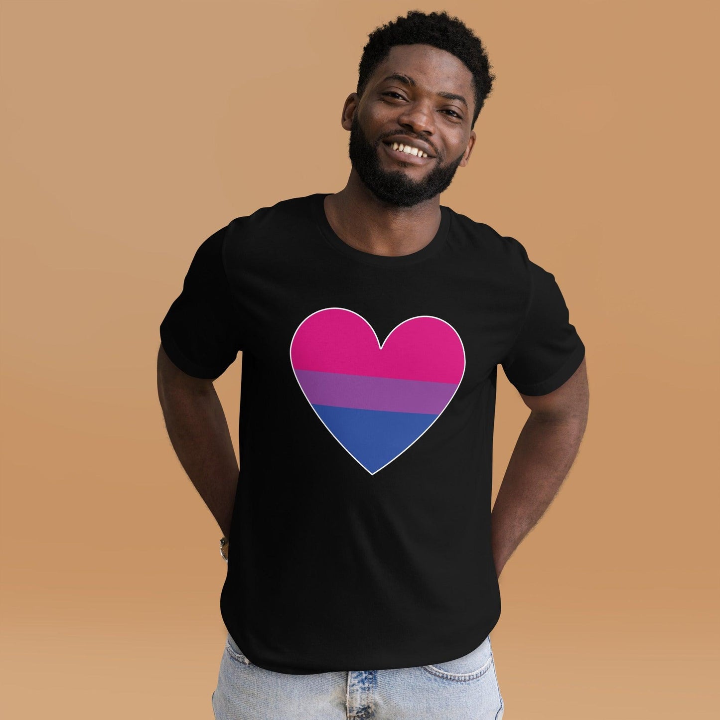 Bisexual Heart T-Shirt - T Shirt - Free 2 B