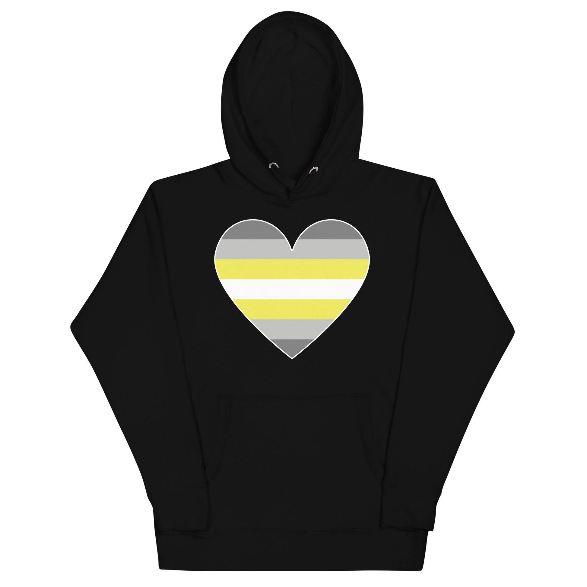 Demigender Heart Hoodie - Hoodie - Free 2 B