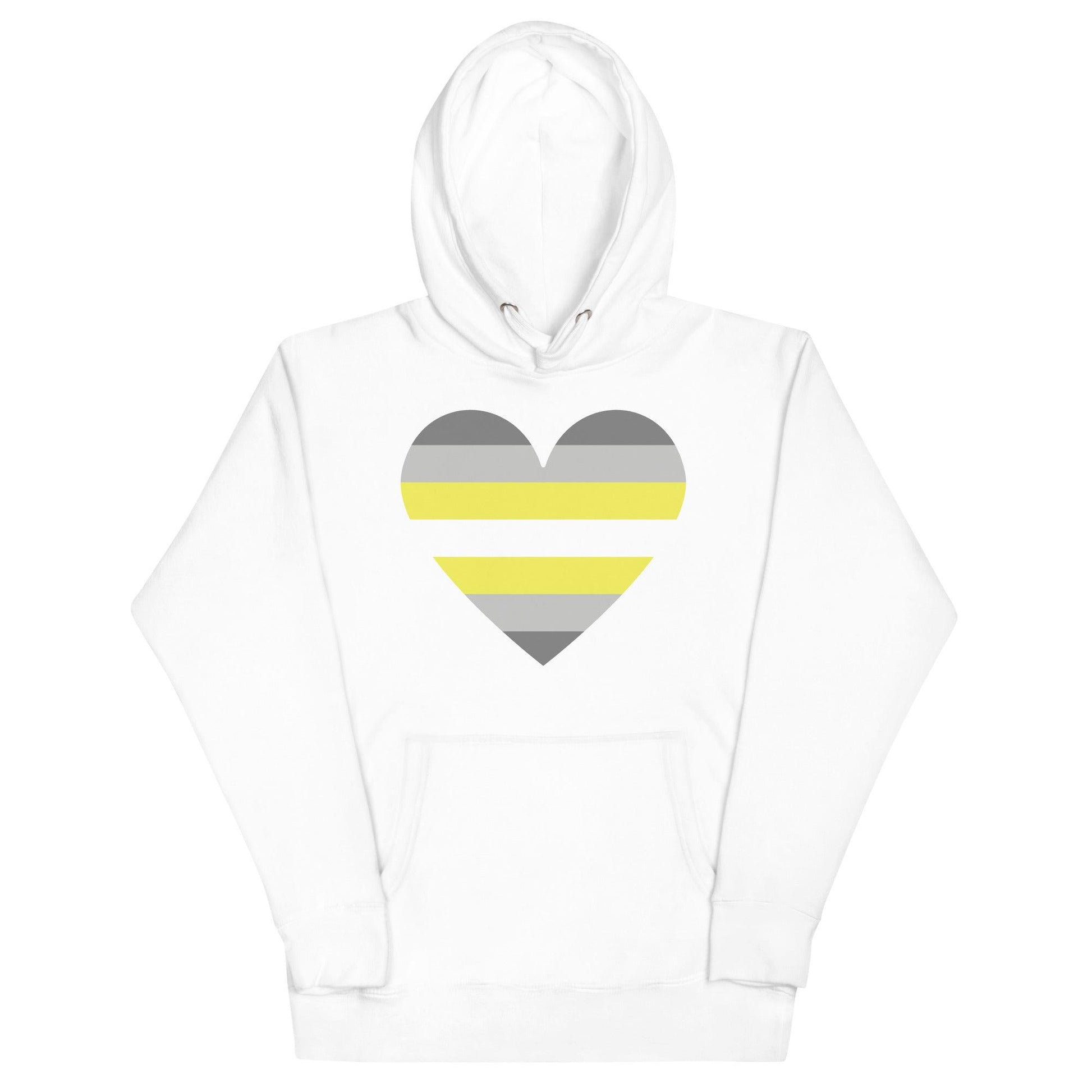 Demigender Heart Hoodie - Hoodie - Free 2 B