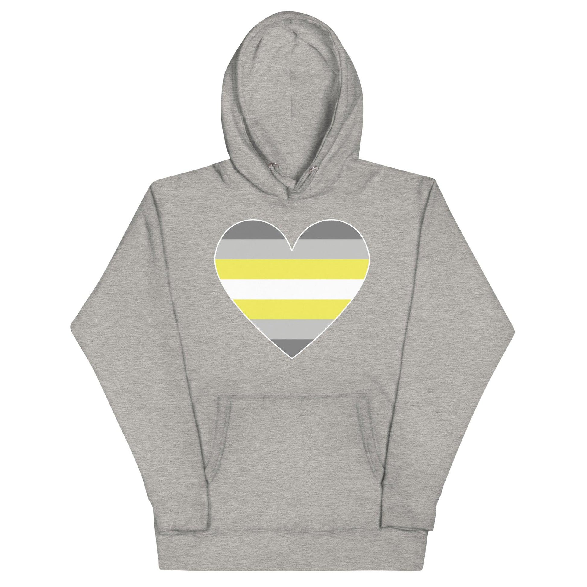 Demigender Heart Hoodie - Hoodie - Free 2 B