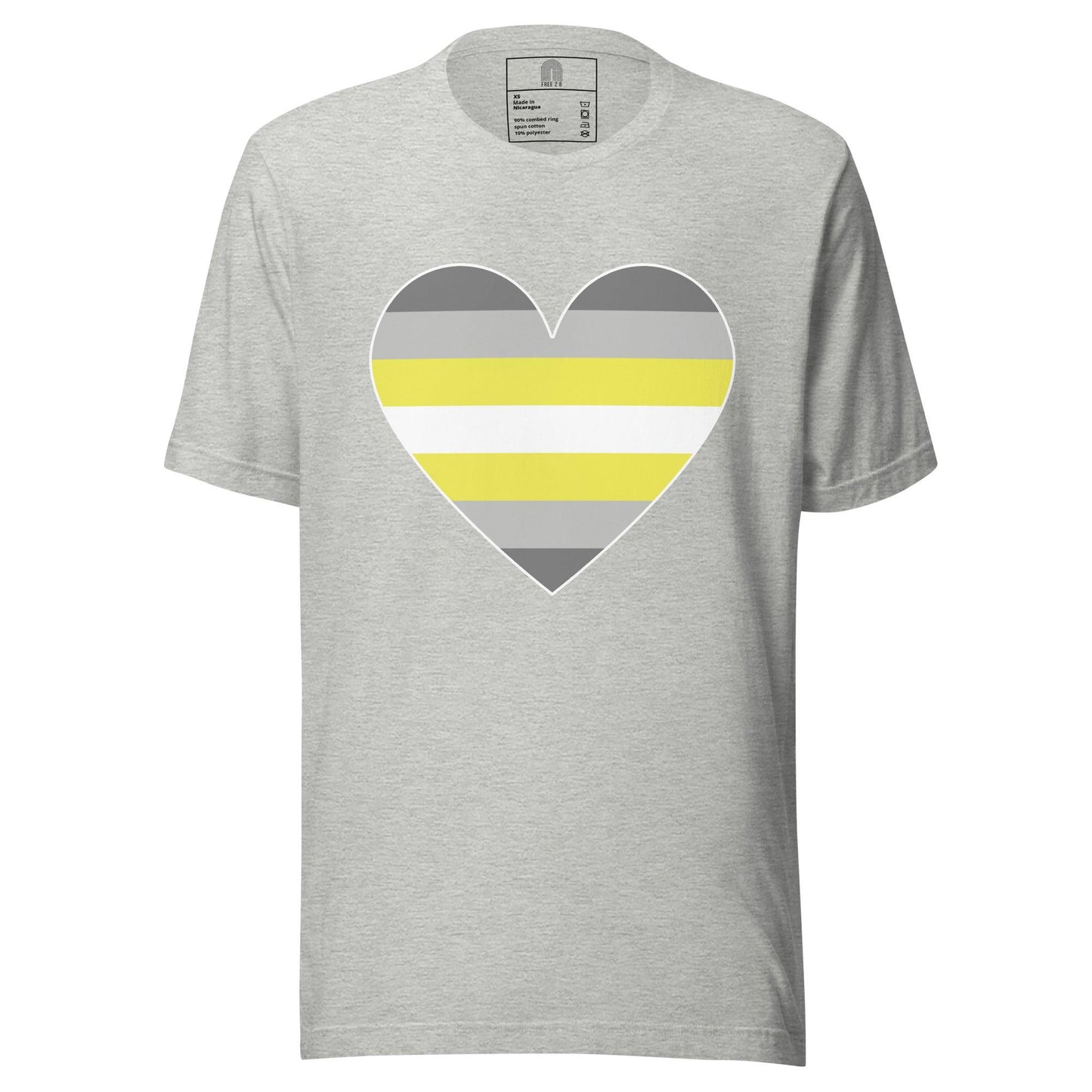 Demigender Heart T-Shirt - T Shirt - Free 2 B