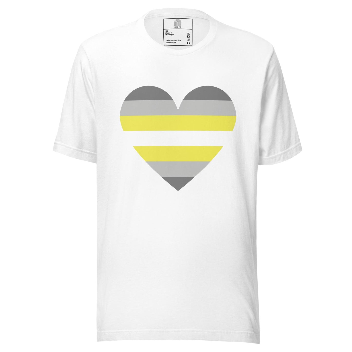 Demigender Heart T-Shirt - T Shirt - Free 2 B