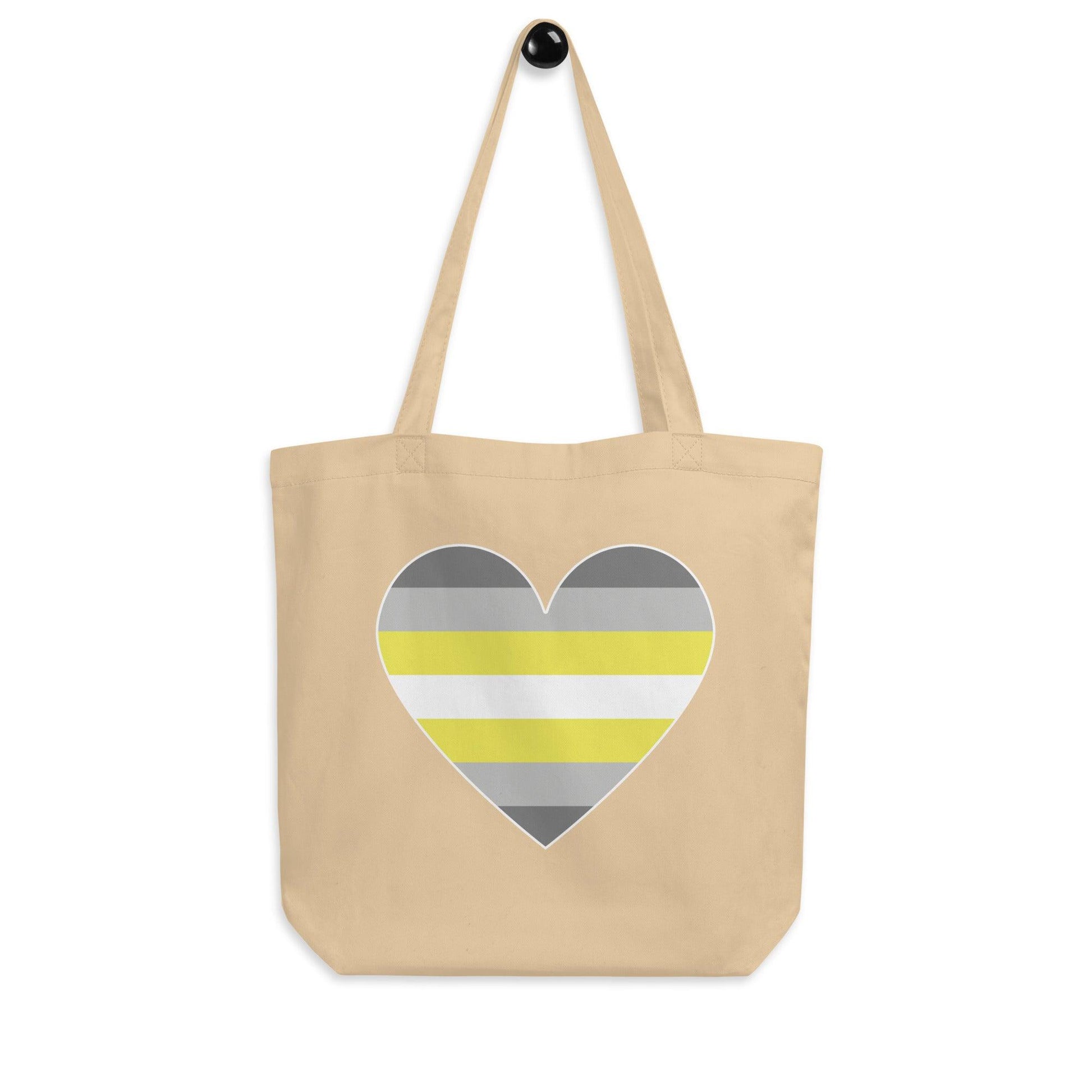 Demigender Heart Tote Bag - Tote Bag - Free 2 B