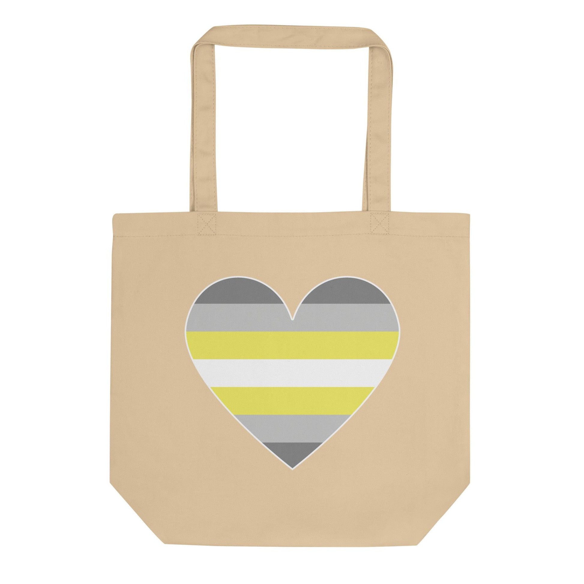 Demigender Heart Tote Bag - Tote Bag - Free 2 B