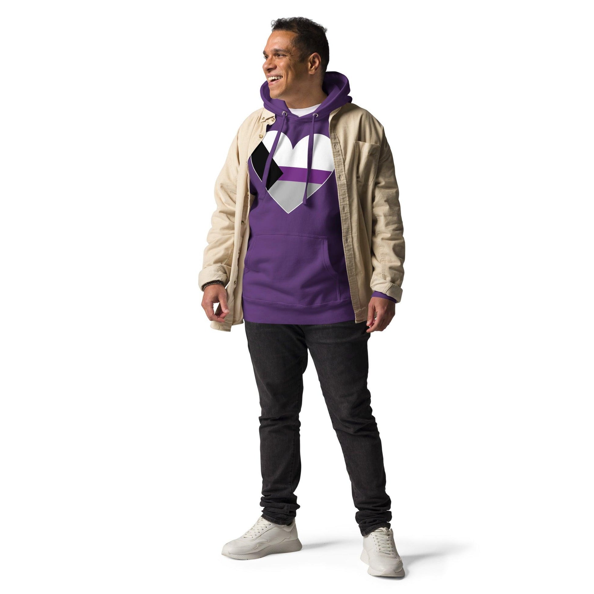 Demisexual Heart Hoodie - Hoodie - Free 2 B