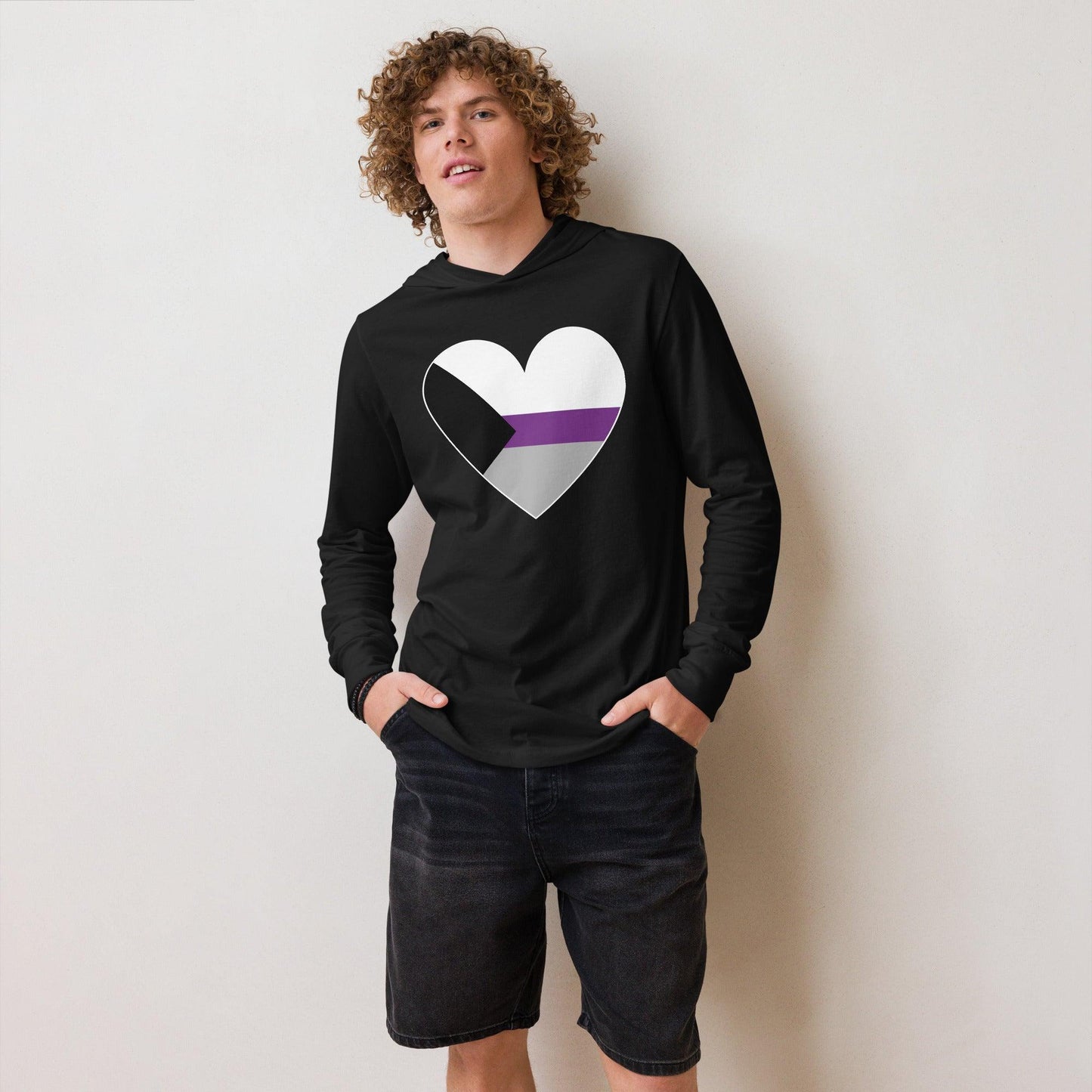 Demisexual Heart Long Sleeve Shirt - Long Sleeve Shirt - Free 2 B