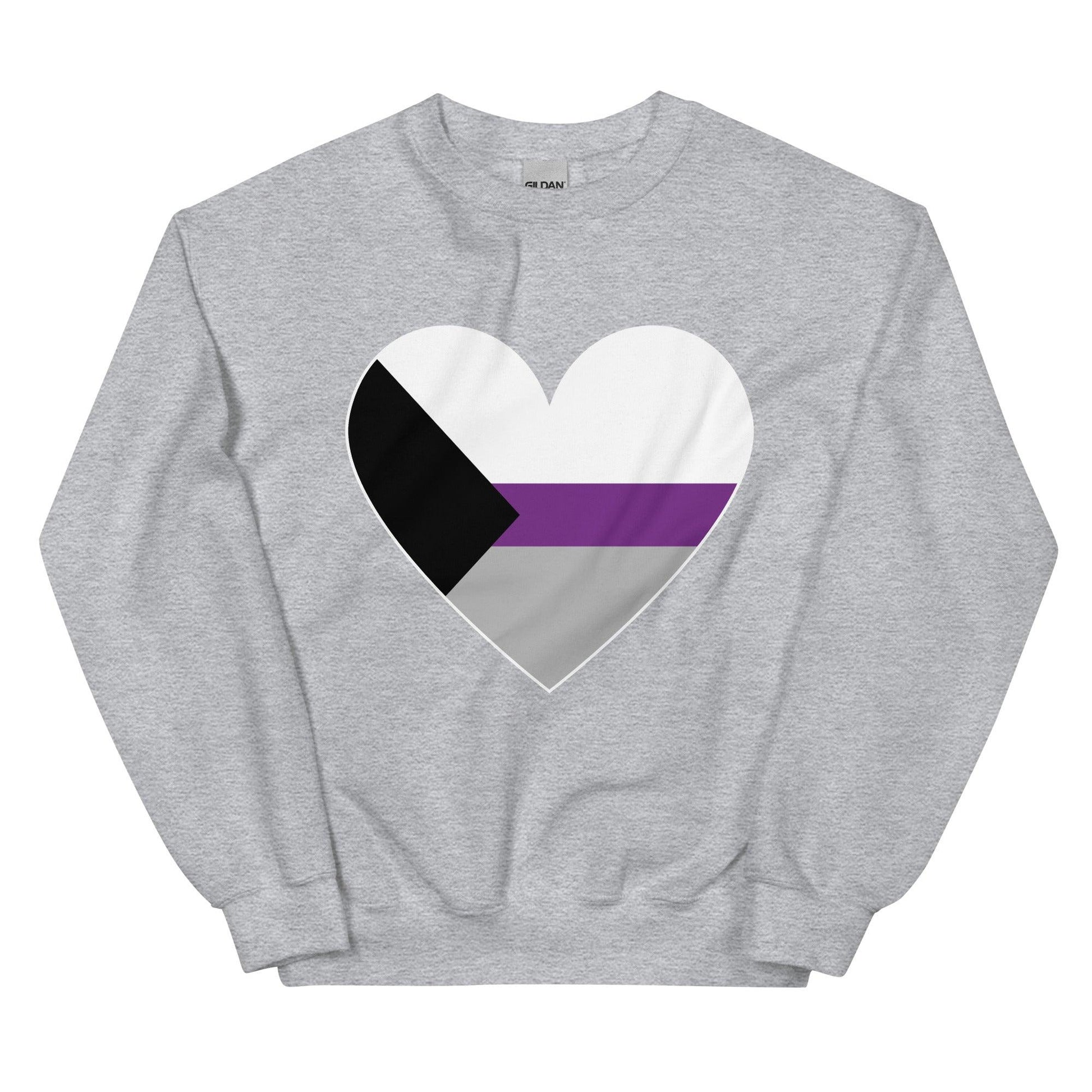 Demisexual Heart Sweatshirt - Crewneck Sweatshirt - Free 2 B