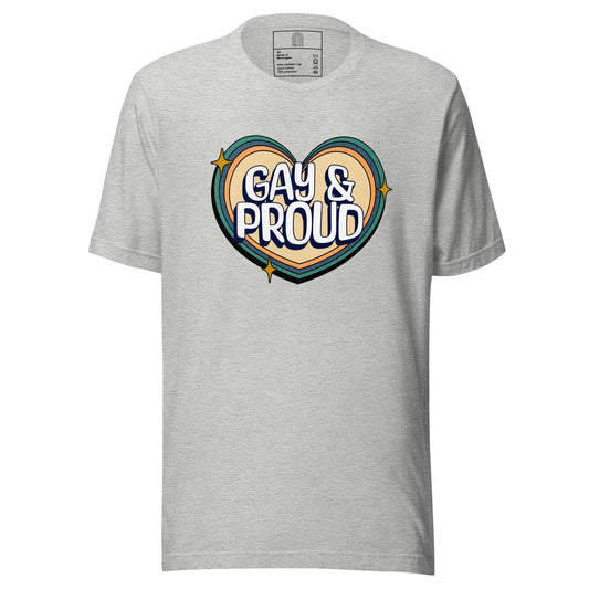 Gay And Proud T-Shirt - T Shirt - Free 2 B