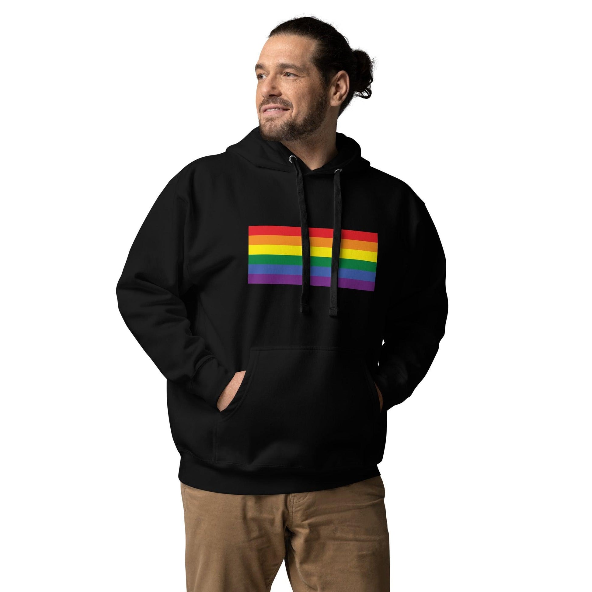 Gay Pride Flag Hoodie - Hoodie - Free 2 B