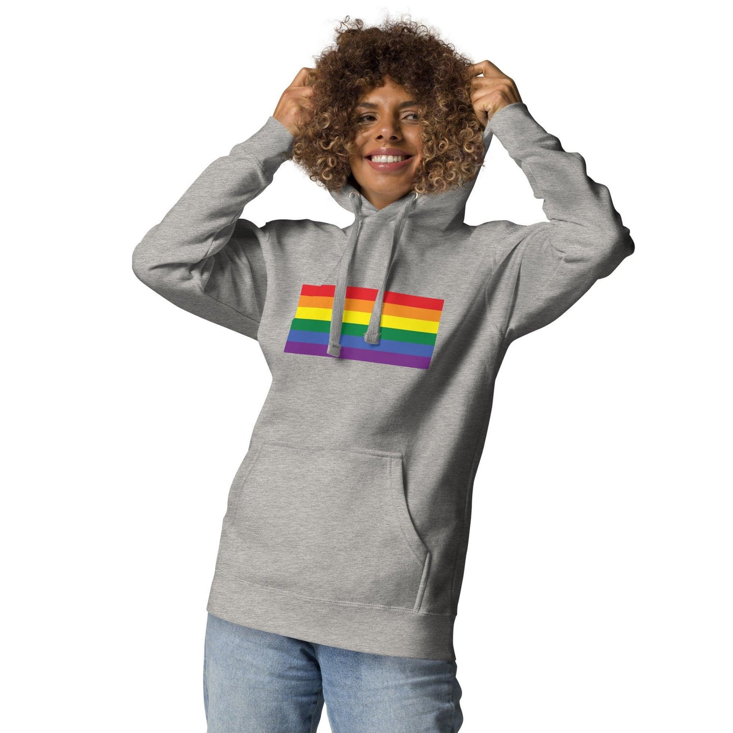 Gay Pride Flag Hoodie - Hoodie - Free 2 B