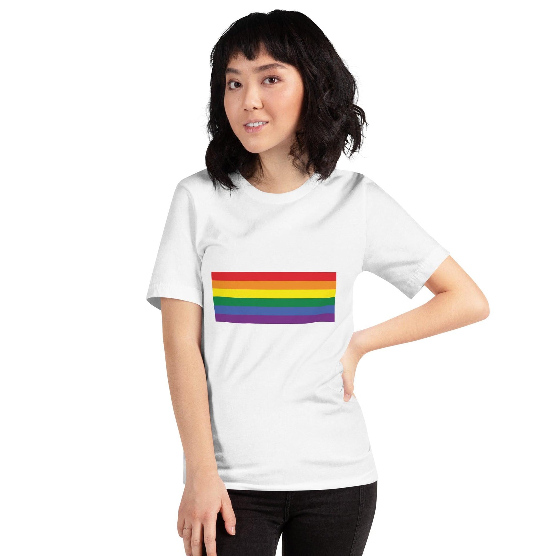 Gay Pride Flag T-Shirt - T Shirt - Free 2 B