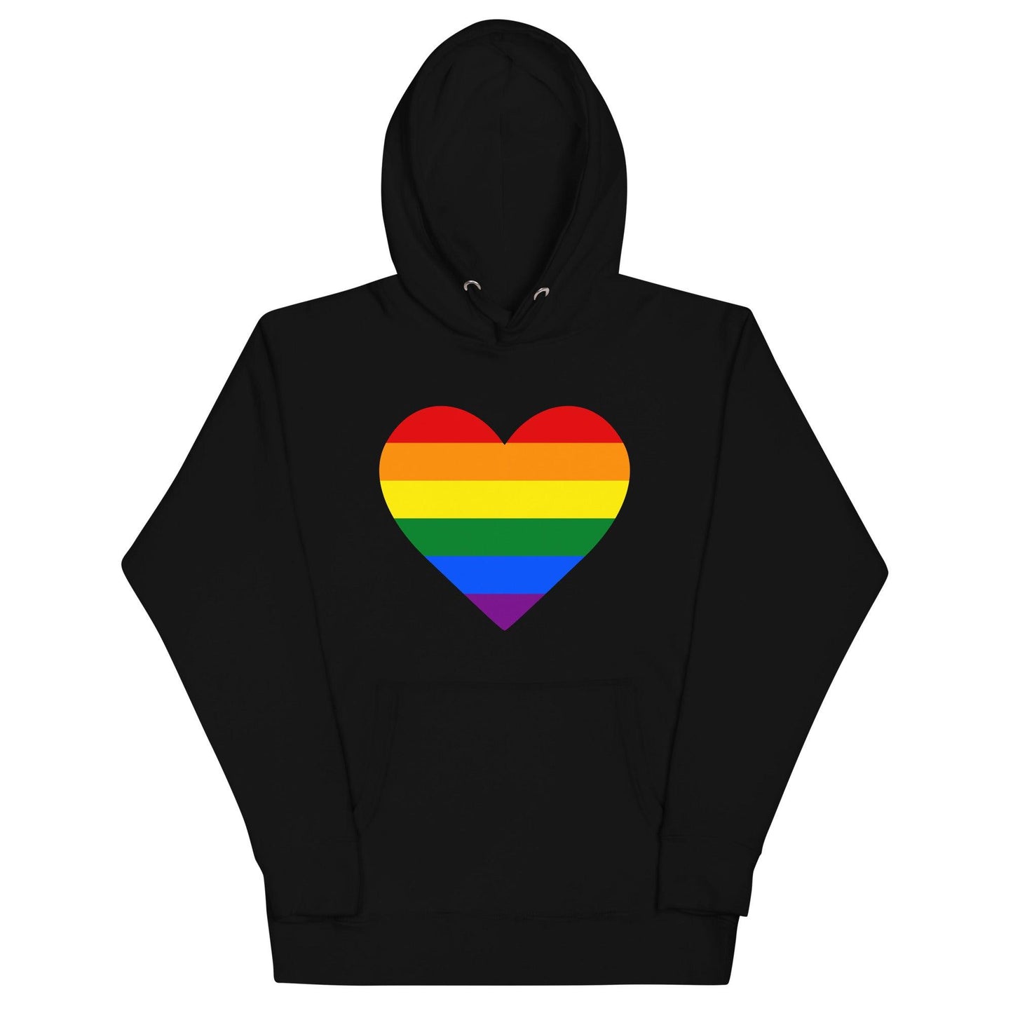 Gay Pride Heart Hoodie - Hoodie - Free 2 B