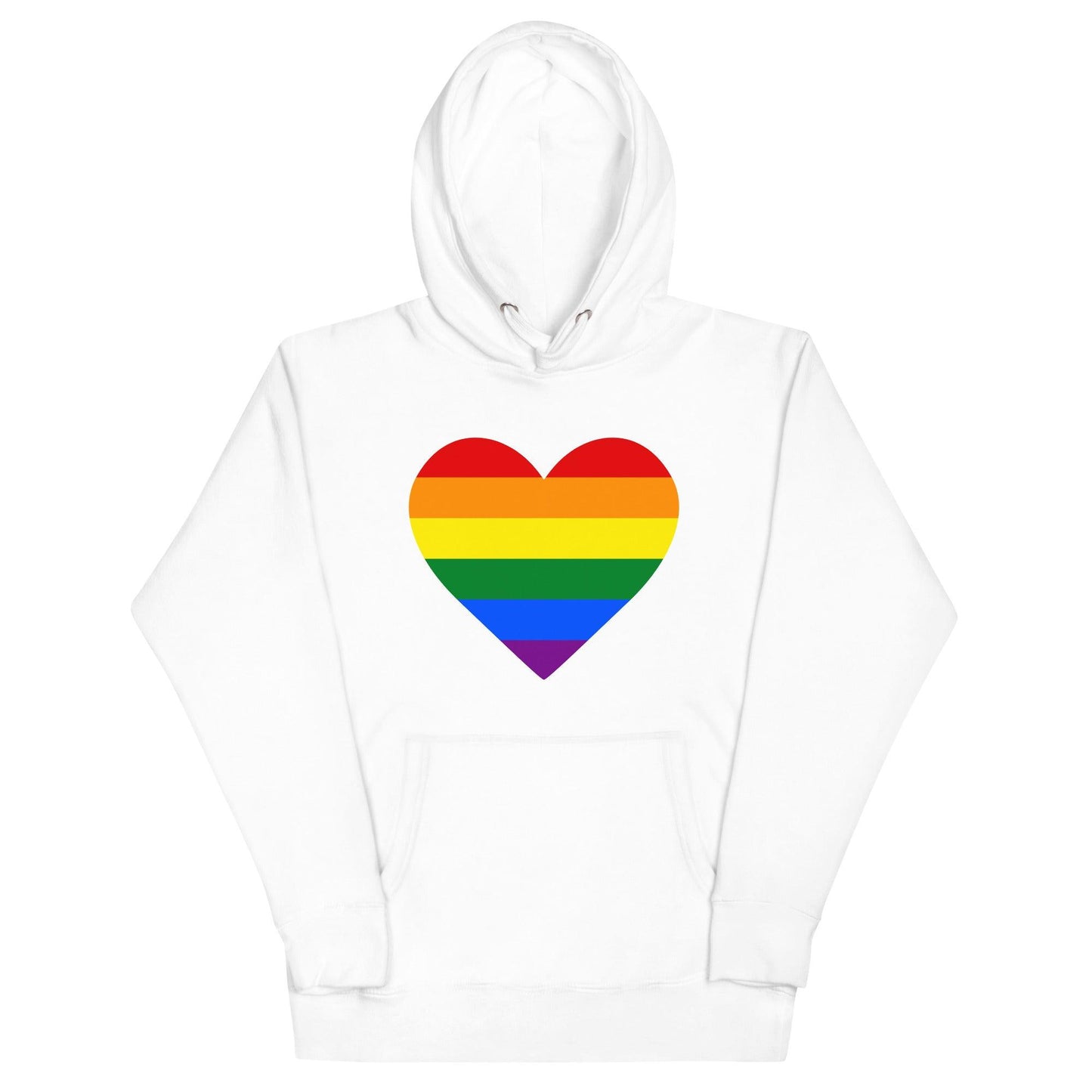 Gay Pride Heart Hoodie - Hoodie - Free 2 B