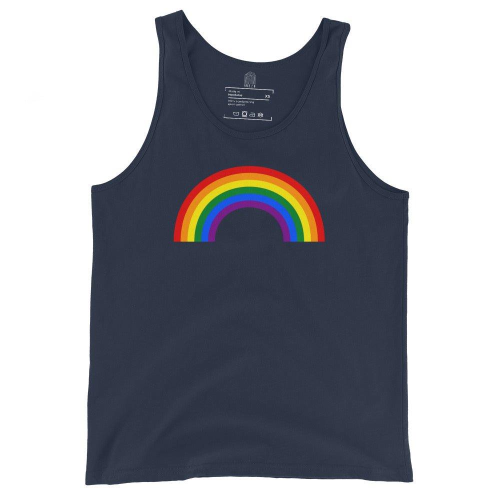 Gay Pride Rainbow Tank Top - Tank Top - Free 2 B