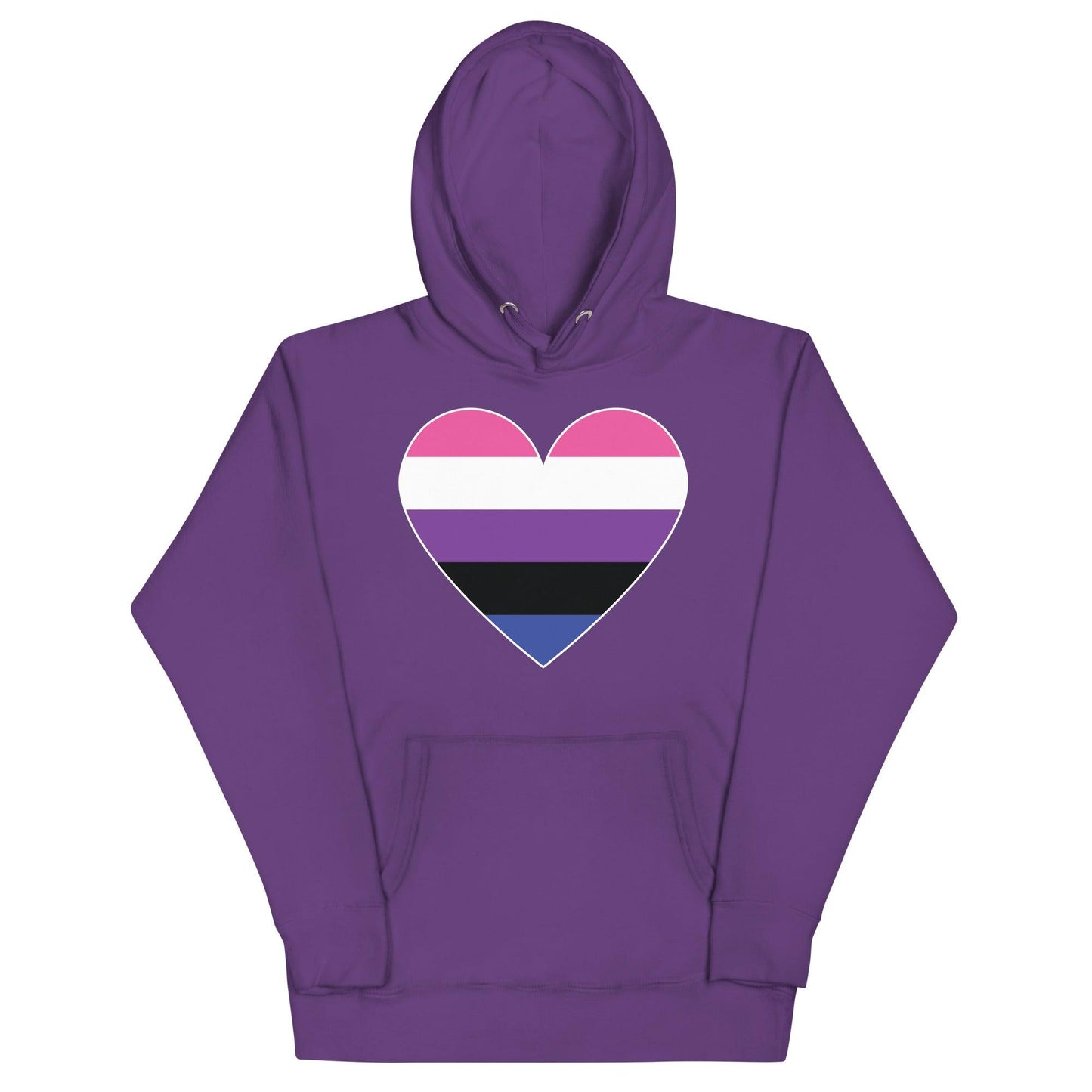 Genderfluid Heart Hoodie - Hoodie - Free 2 B