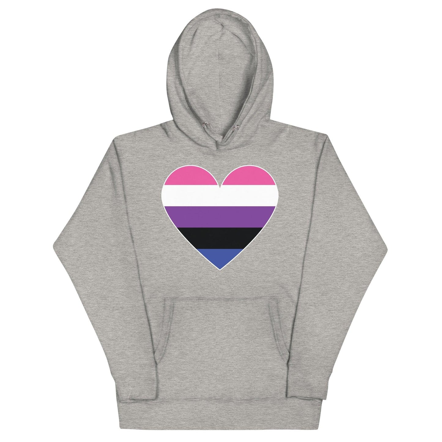 Genderfluid Heart Hoodie - Hoodie - Free 2 B