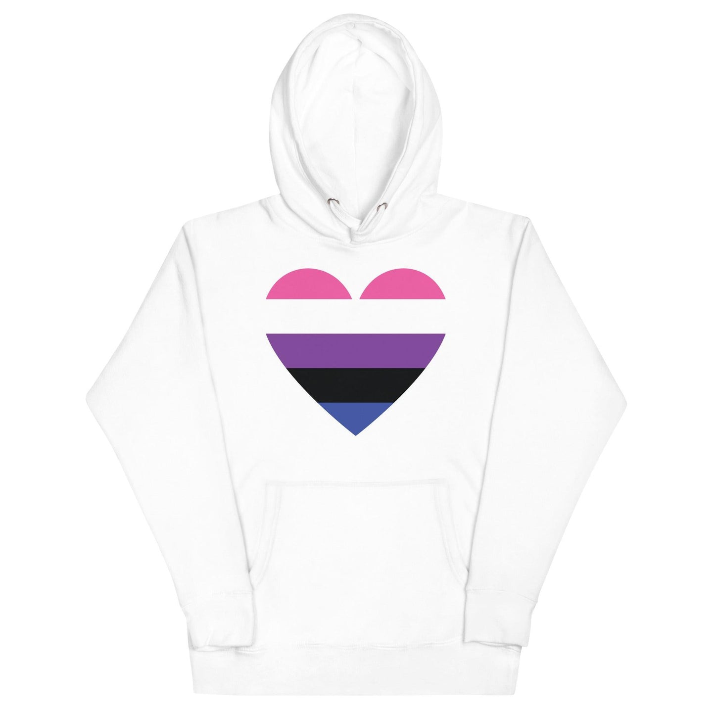 Genderfluid Heart Hoodie - Hoodie - Free 2 B