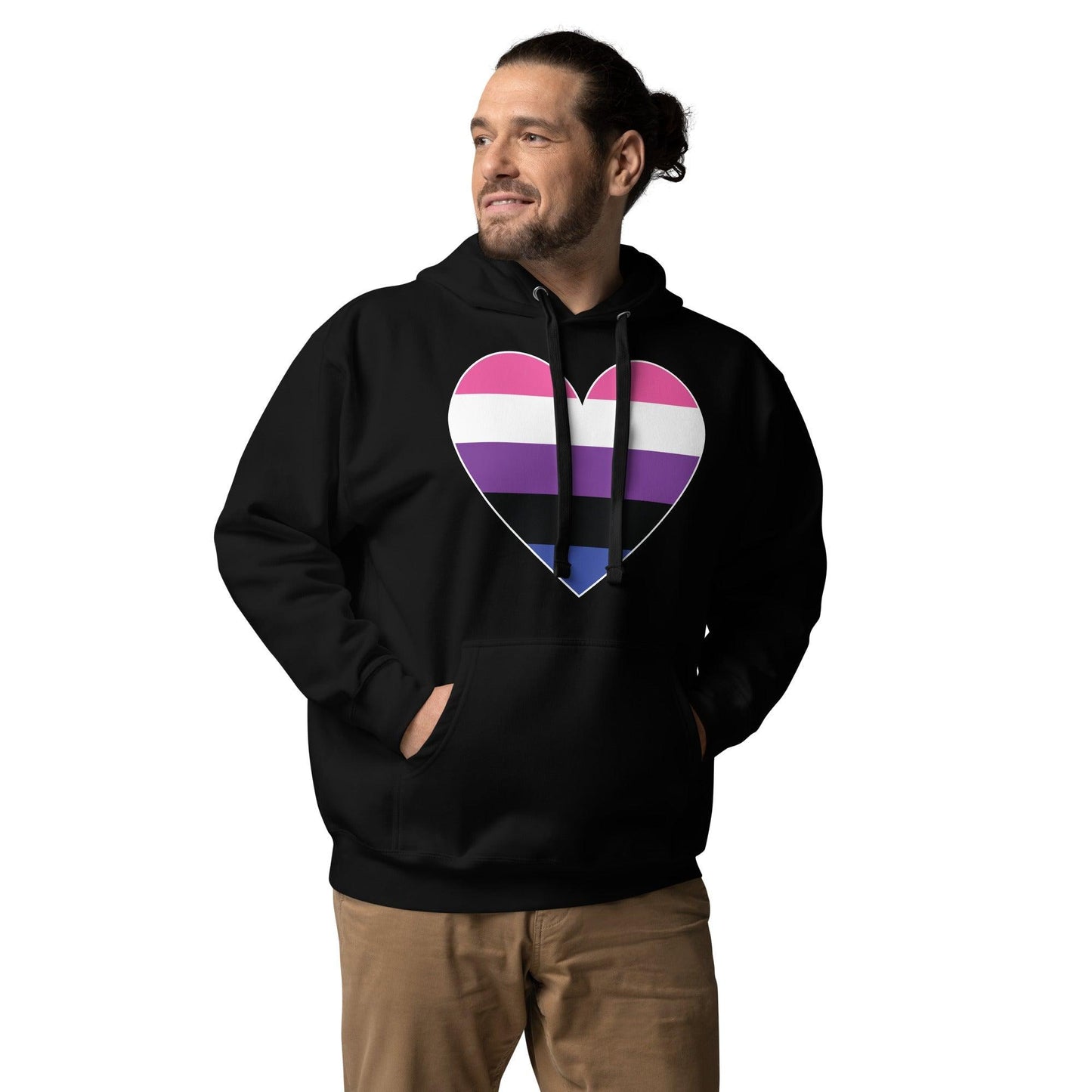 Genderfluid Heart Hoodie - Hoodie - Free 2 B