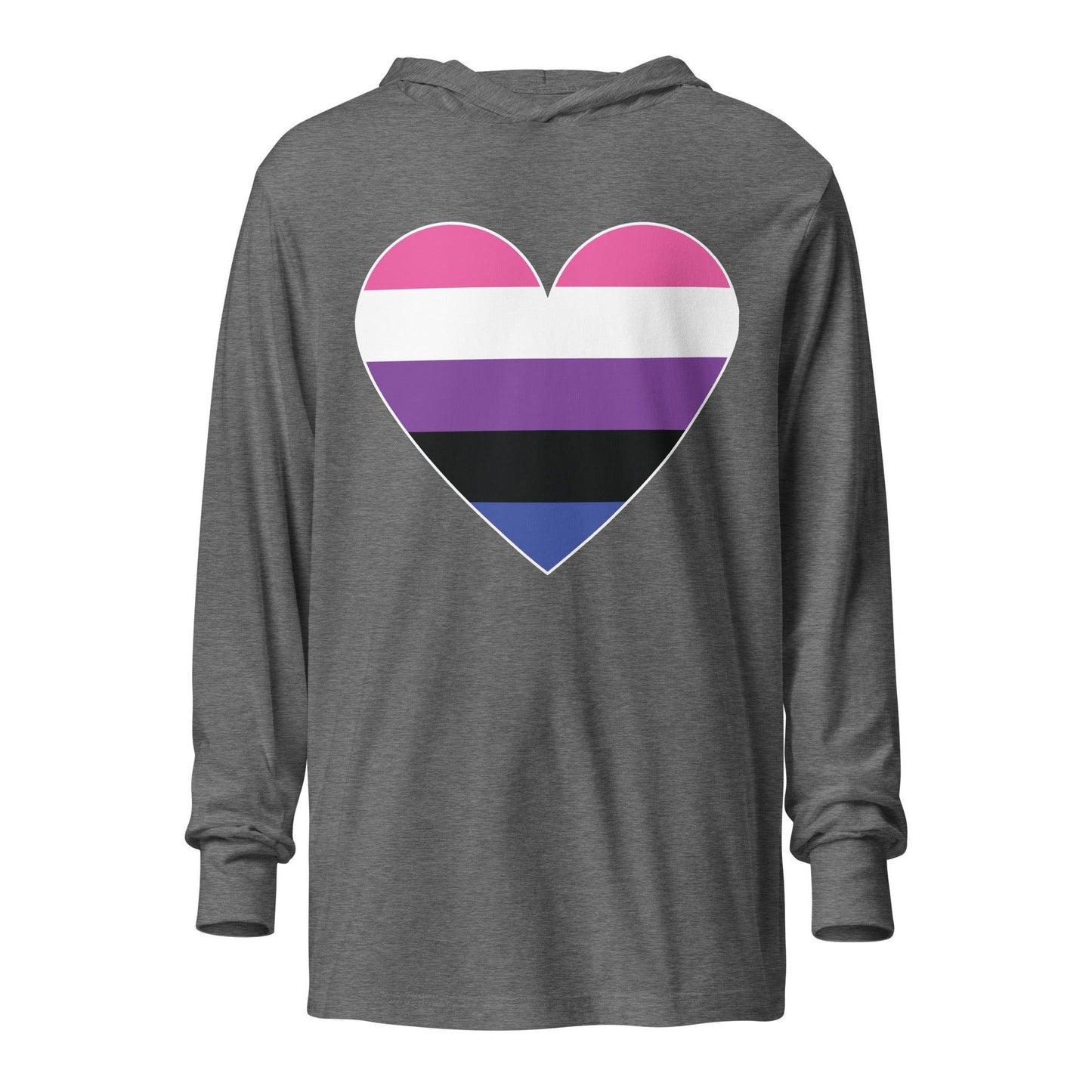 Genderfluid Heart Long Sleeve Shirt - Long Sleeve Shirt - Free 2 B