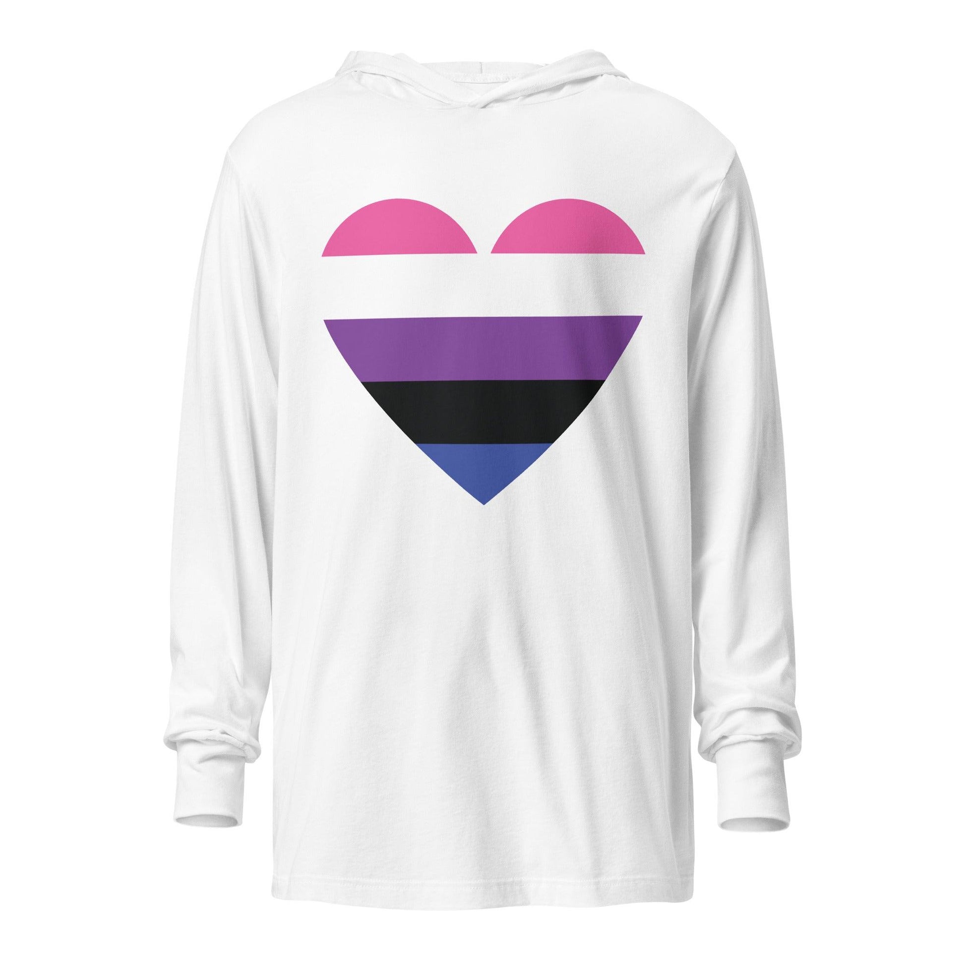 Genderfluid Heart Long Sleeve Shirt - Long Sleeve Shirt - Free 2 B