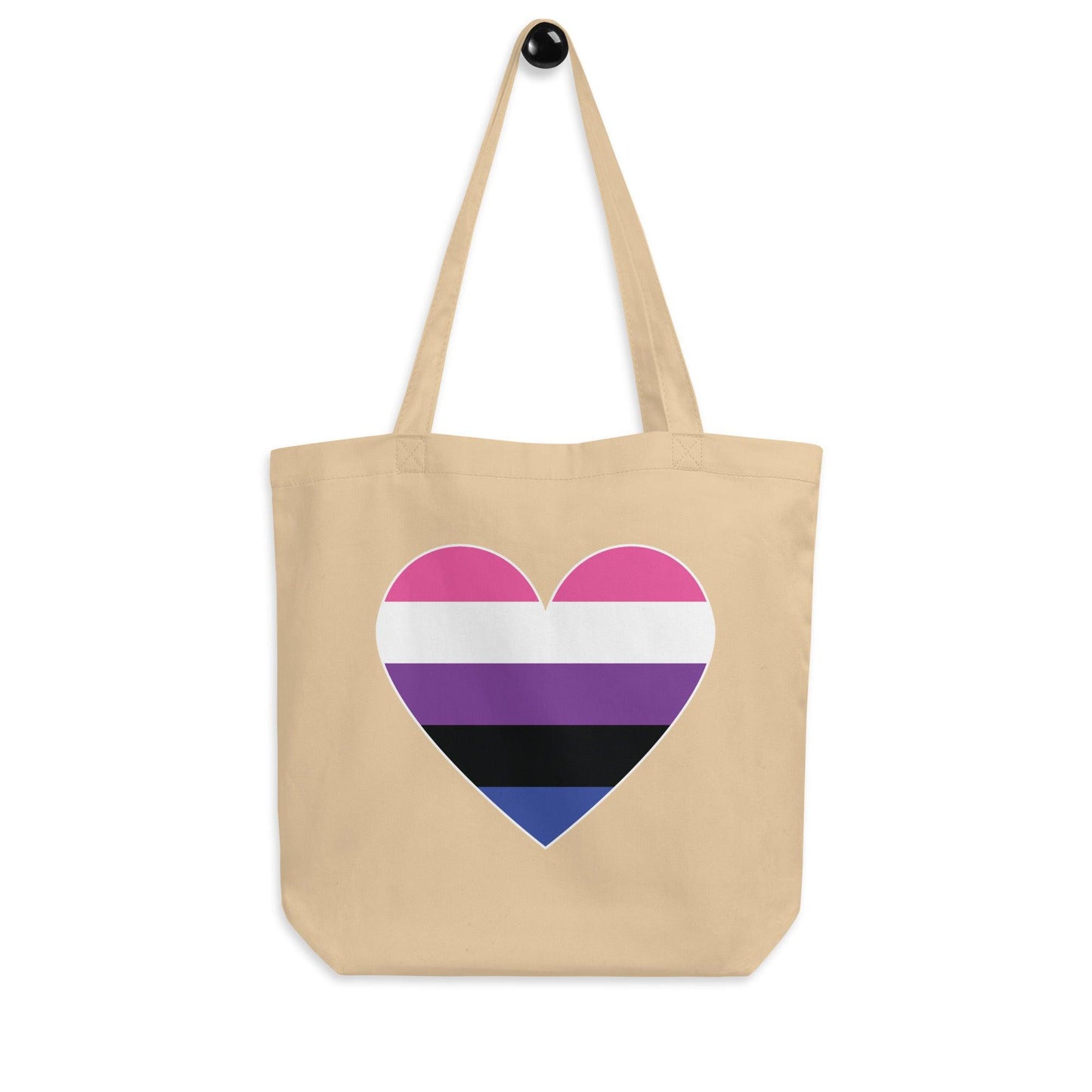 Genderfluid Heart Tote Bag - Tote Bag - Free 2 B