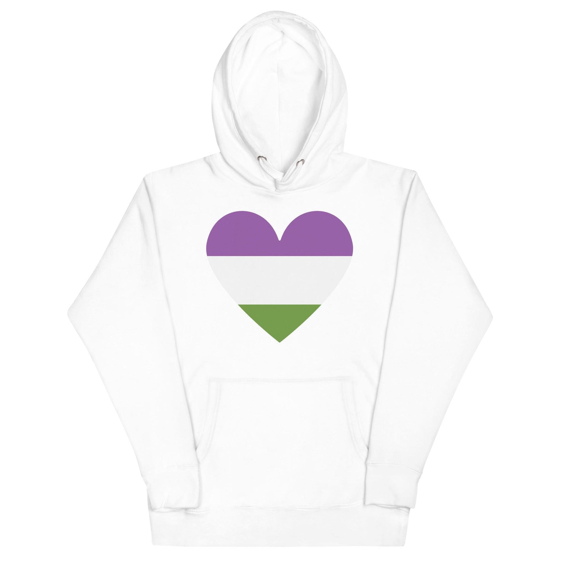 Genderqueer Heart Hoodie - Hoodie - Free 2 B