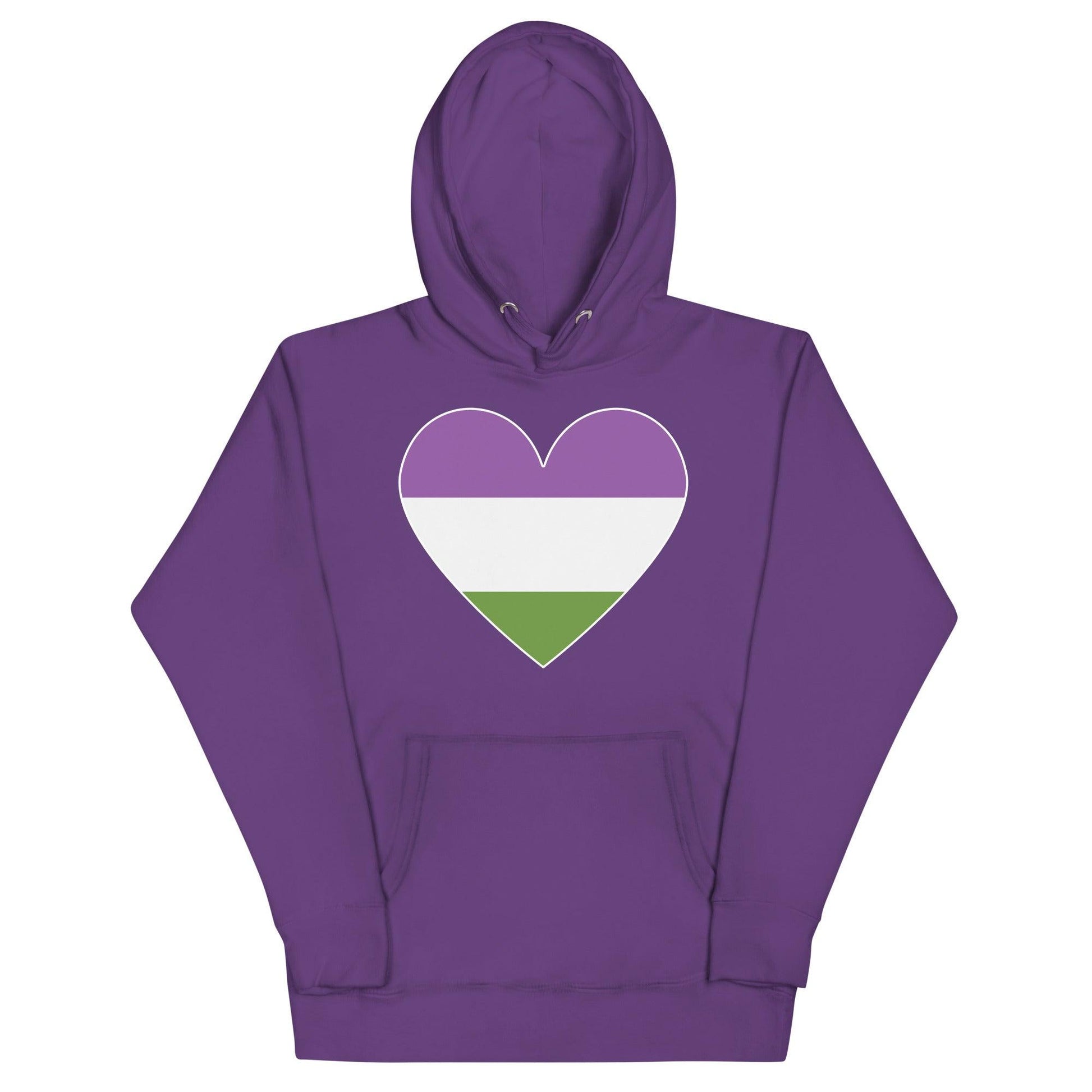 Genderqueer Heart Hoodie - Hoodie - Free 2 B