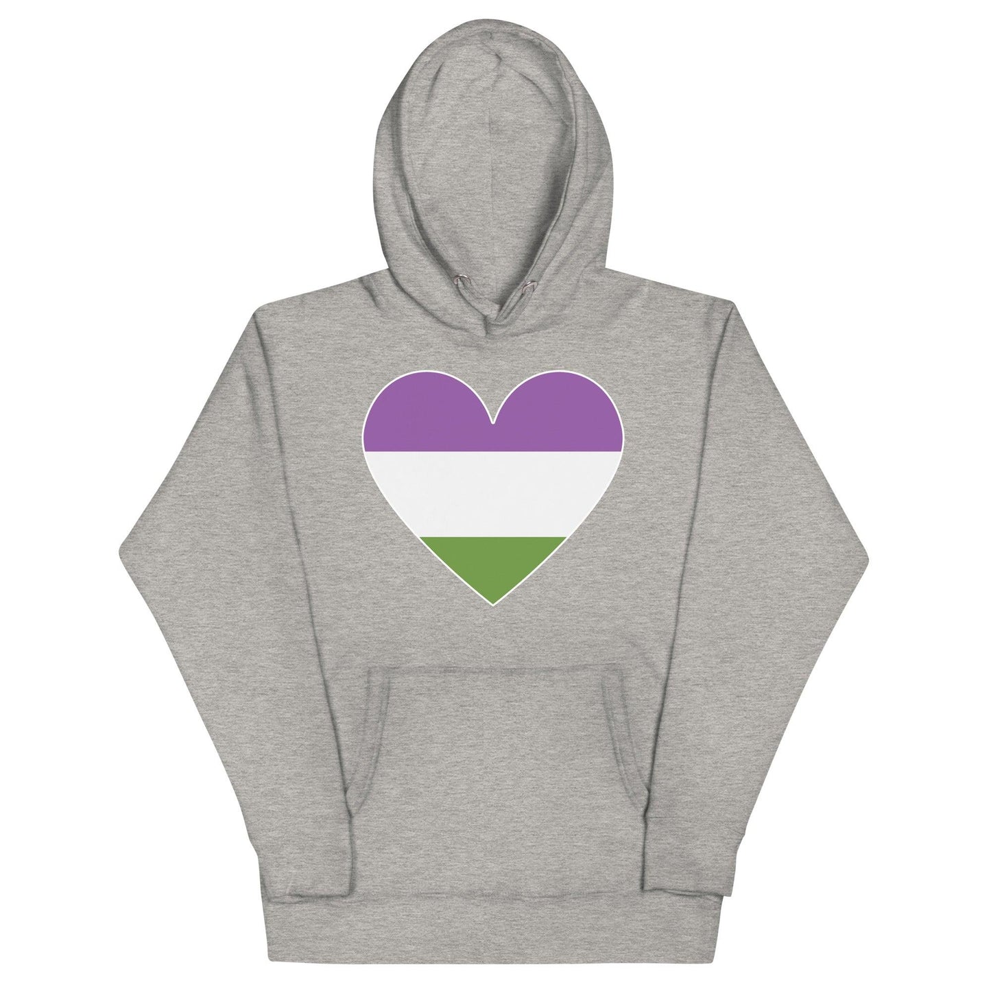 Genderqueer Heart Hoodie - Hoodie - Free 2 B