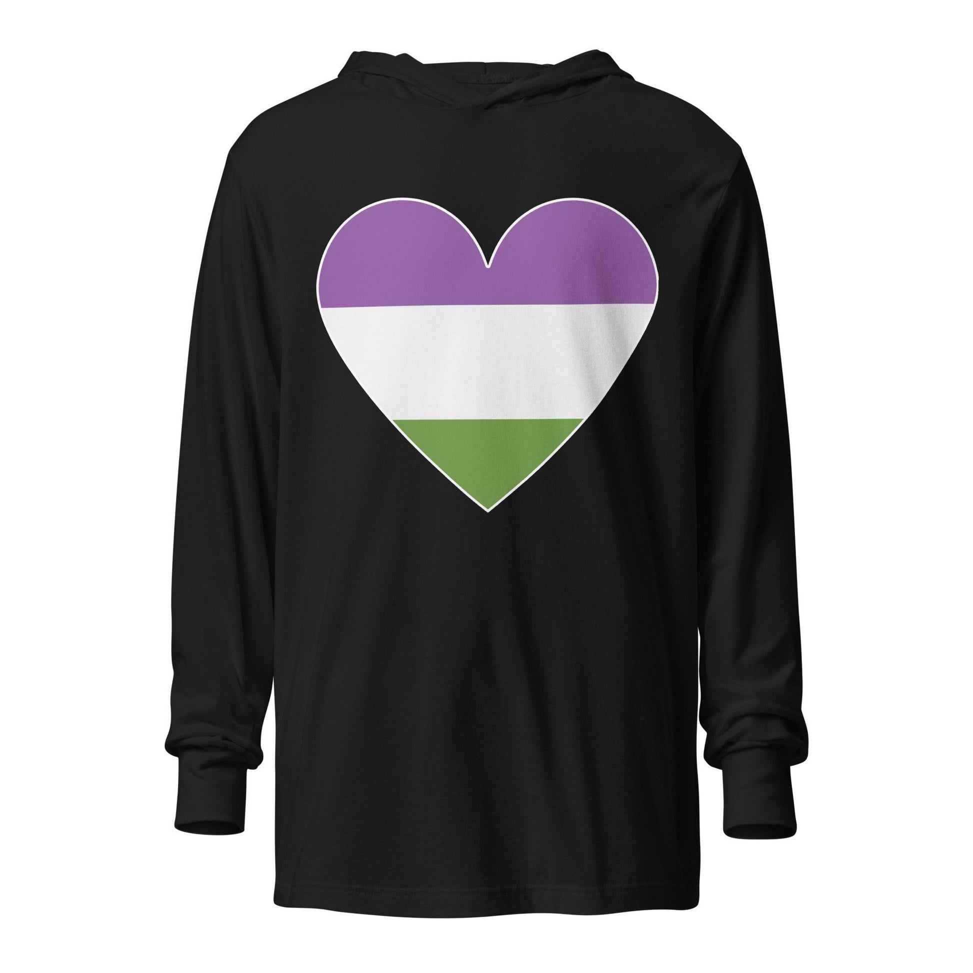 Genderqueer Heart Long Sleeve Shirt - Long Sleeve Shirt - Free 2 B