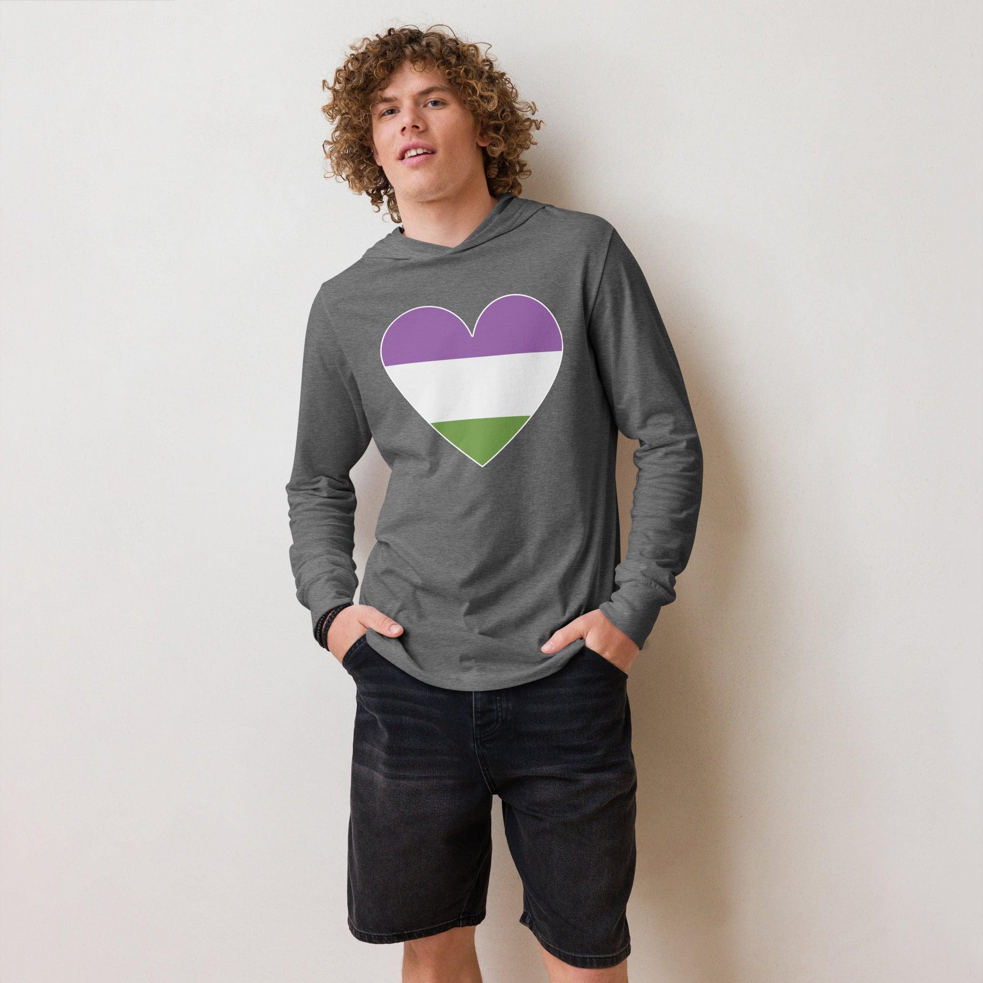 Genderqueer Heart Long Sleeve Shirt - Long Sleeve Shirt - Free 2 B