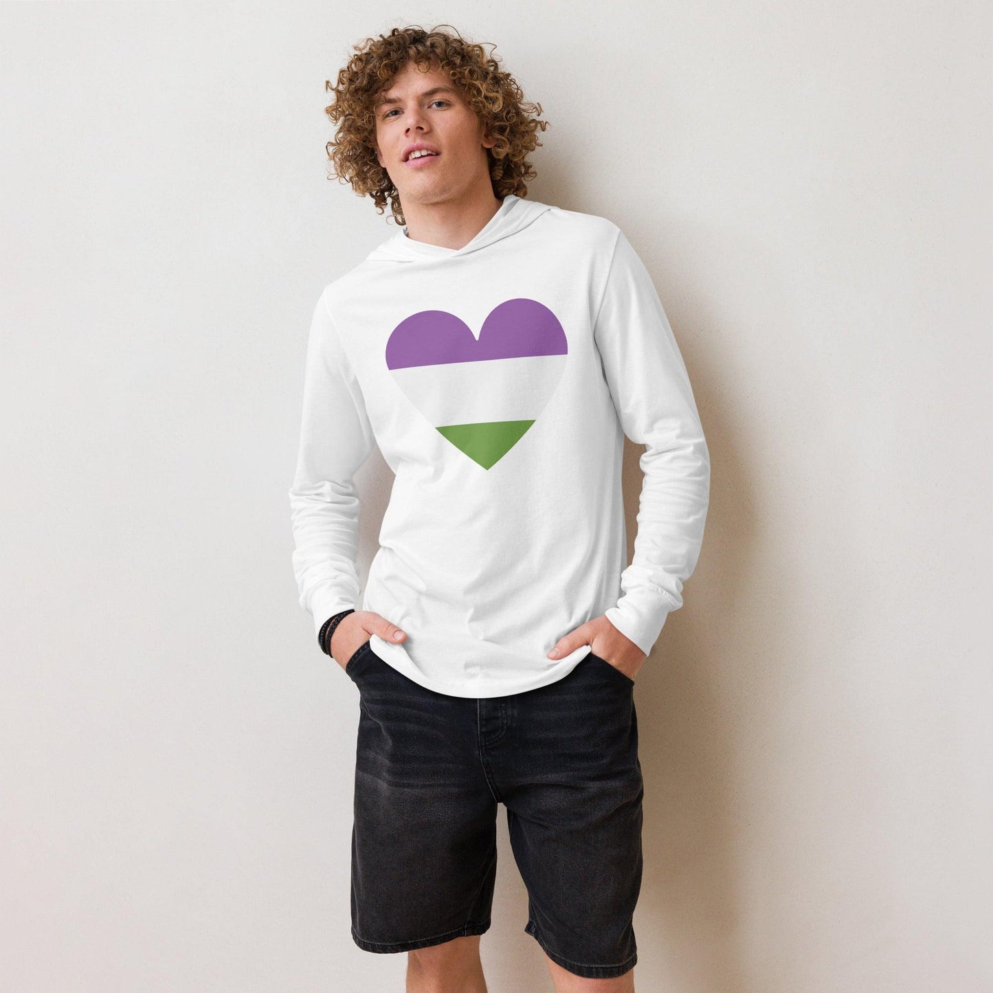 Genderqueer Heart Long Sleeve Shirt - Long Sleeve Shirt - Free 2 B