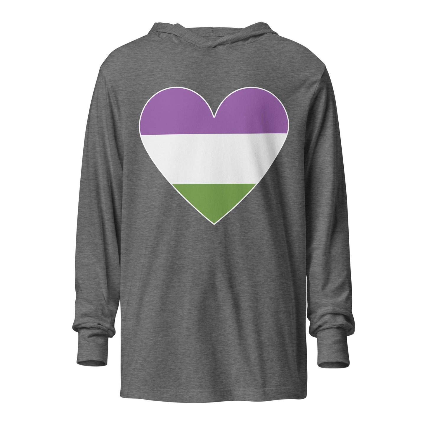 Genderqueer Heart Long Sleeve Shirt - Long Sleeve Shirt - Free 2 B