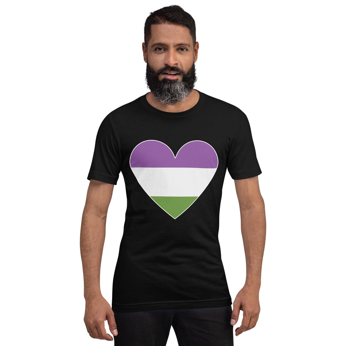 Genderqueer Heart T-Shirt - T Shirt - Free 2 B