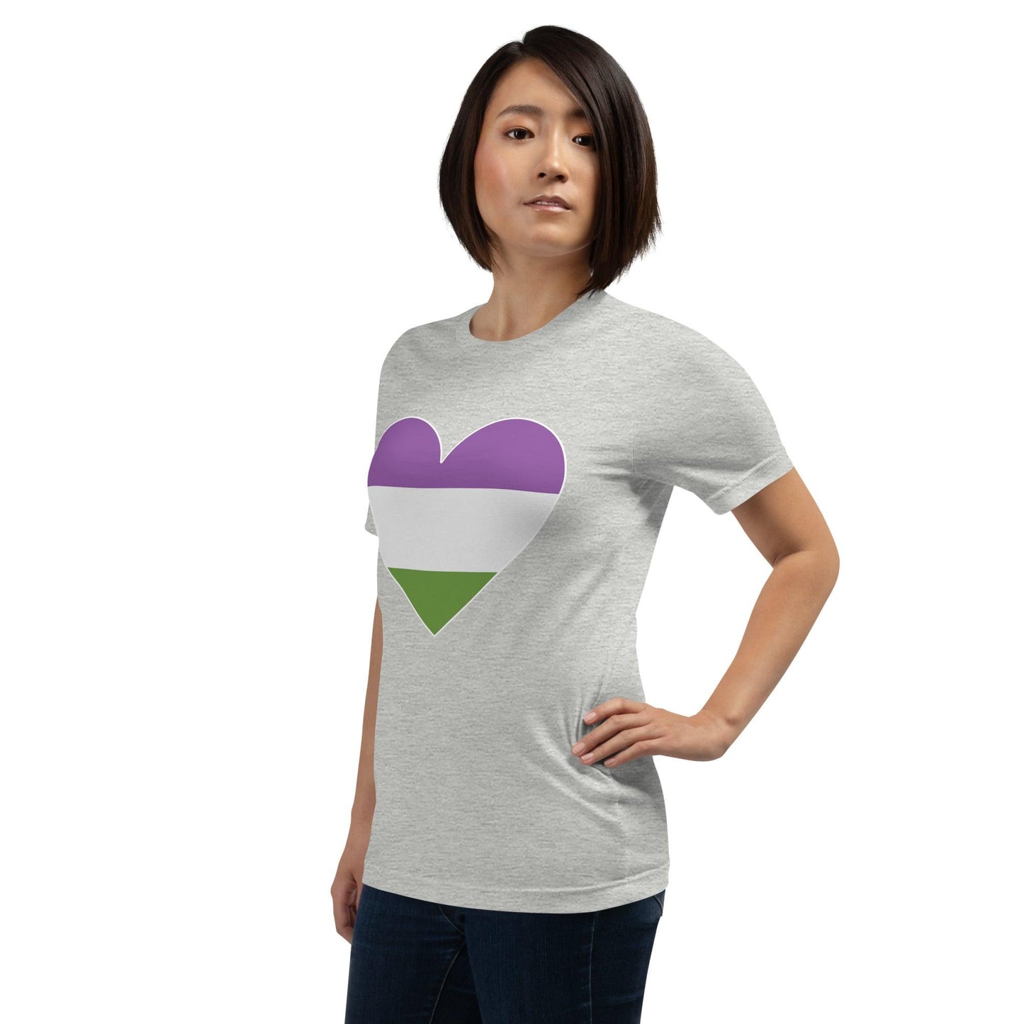 Genderqueer Heart T-Shirt - T Shirt - Free 2 B