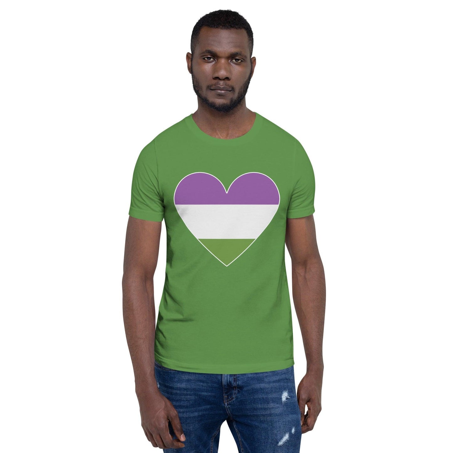 Genderqueer Heart T-Shirt - T Shirt - Free 2 B