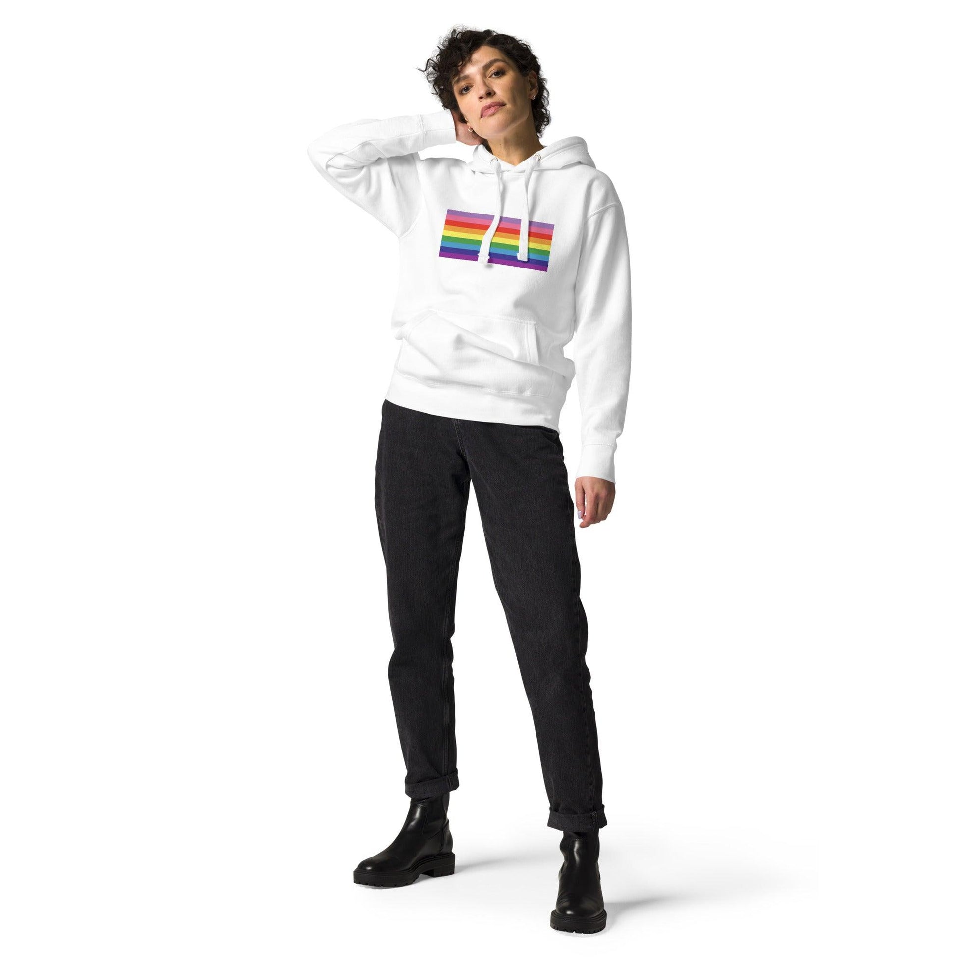 Gilbert Baker Flag Hoodie - Hoodie - Free 2 B