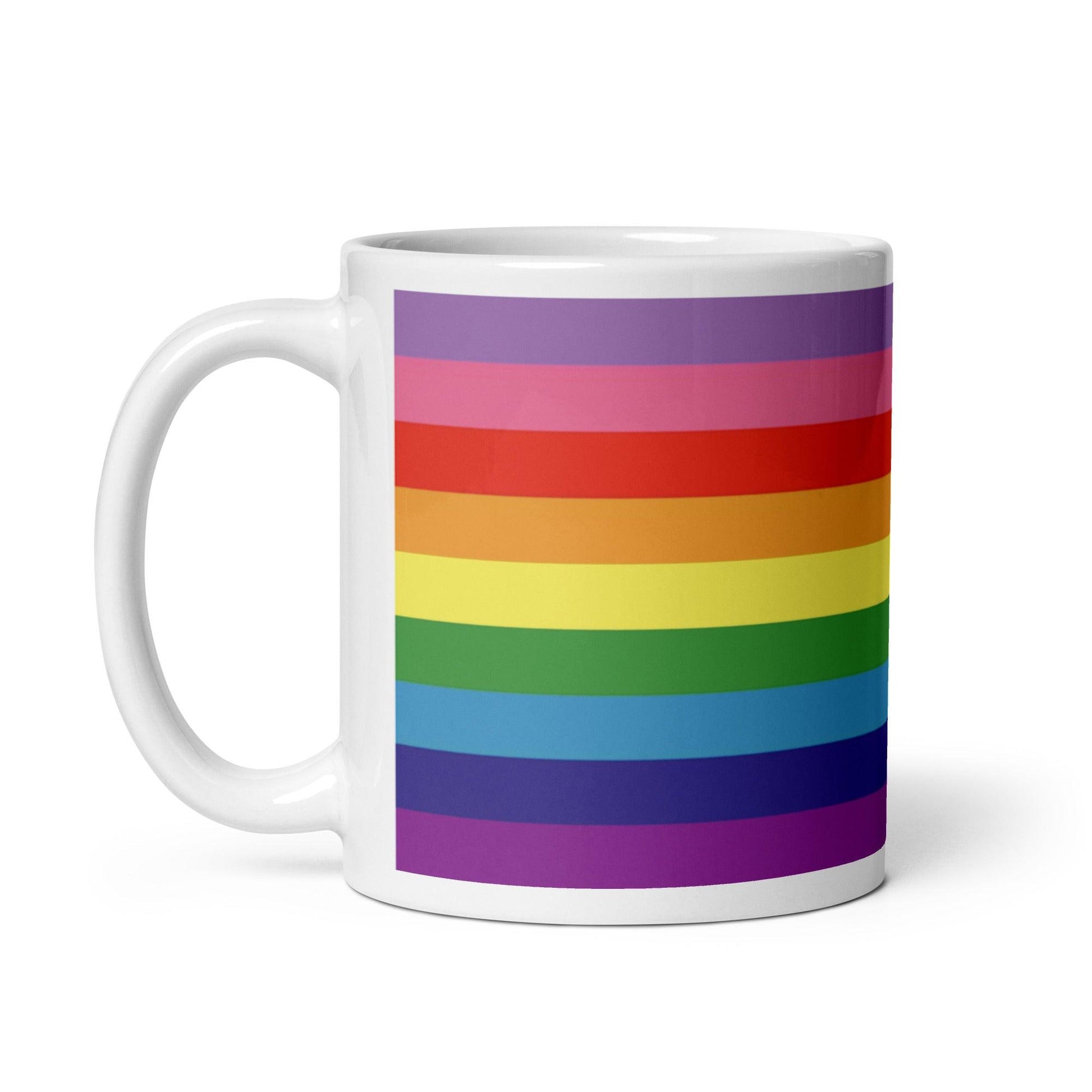 Gilbert Baker Flag Mug - Mug - Free 2 B