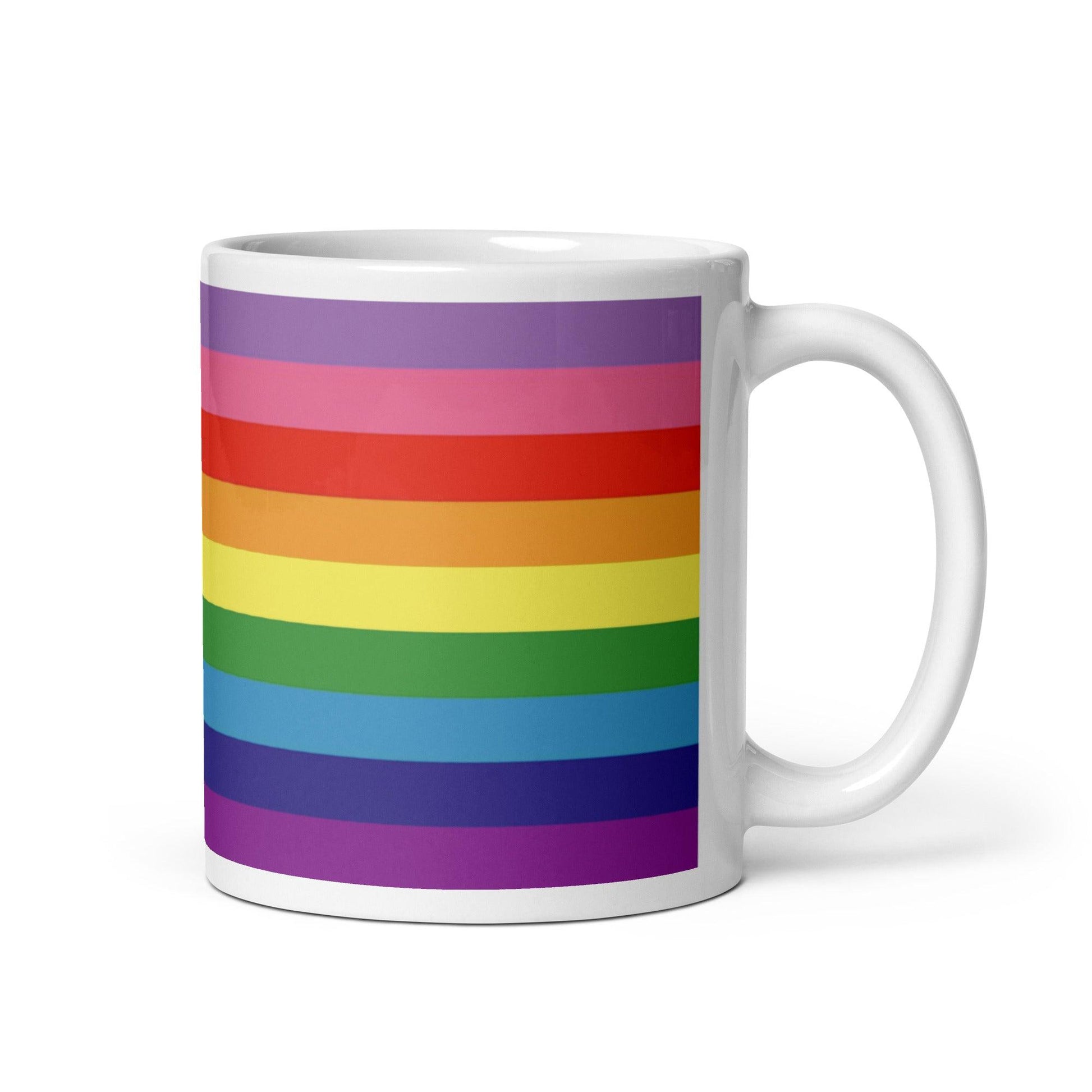 Gilbert Baker Flag Mug - Mug - Free 2 B