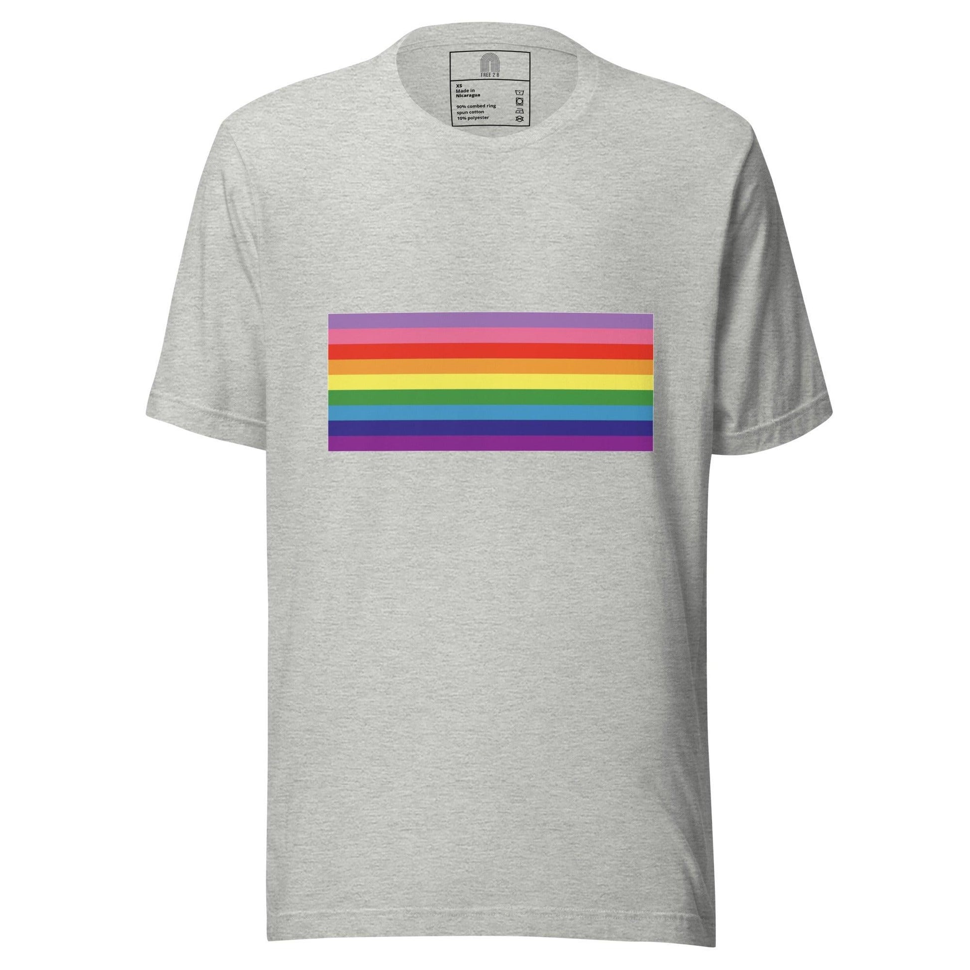 Gilbert Baker Flag T-Shirt - T Shirt - Free 2 B