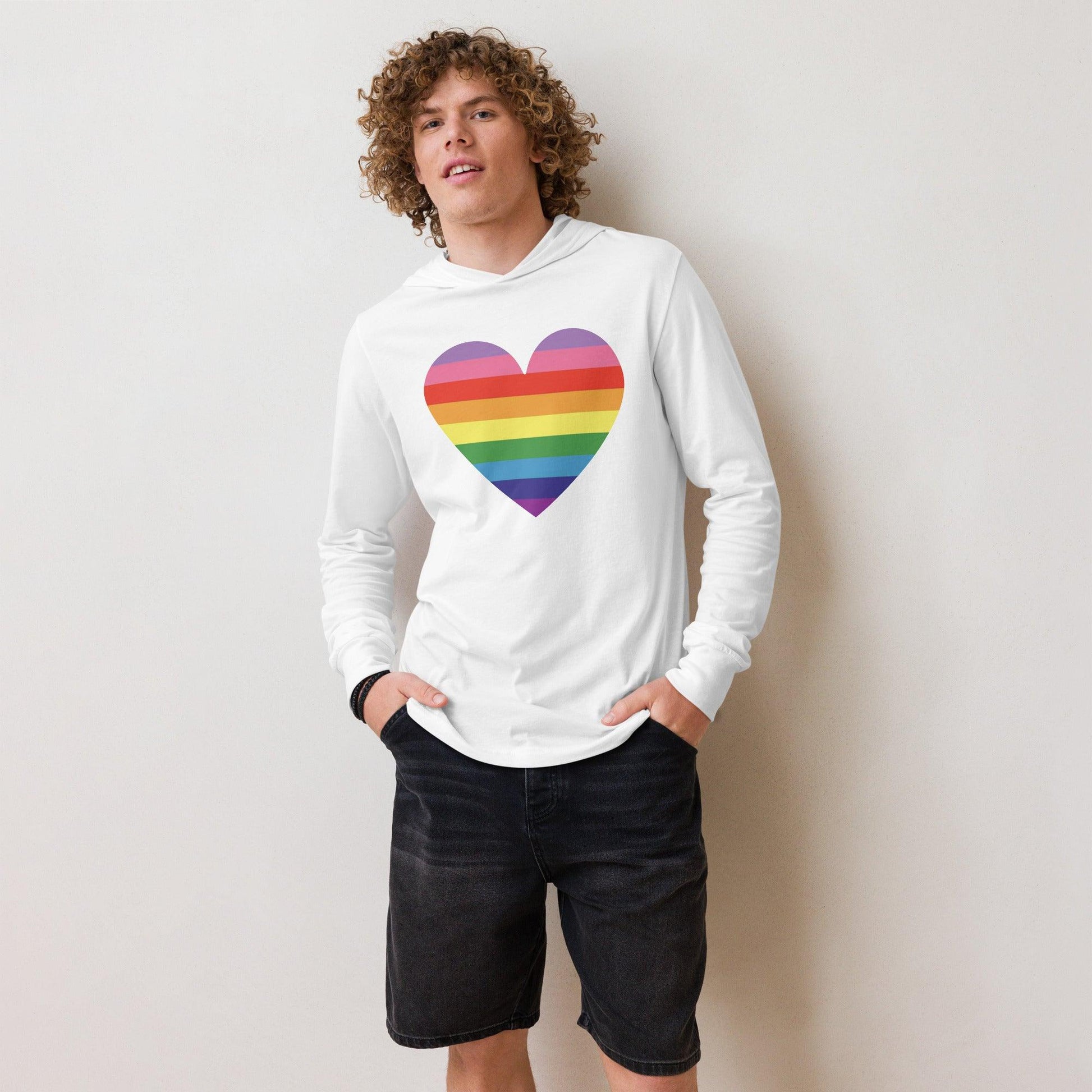 Gilbert Baker Heart Long Sleeve Shirt - Long Sleeve Shirt - Free 2 B