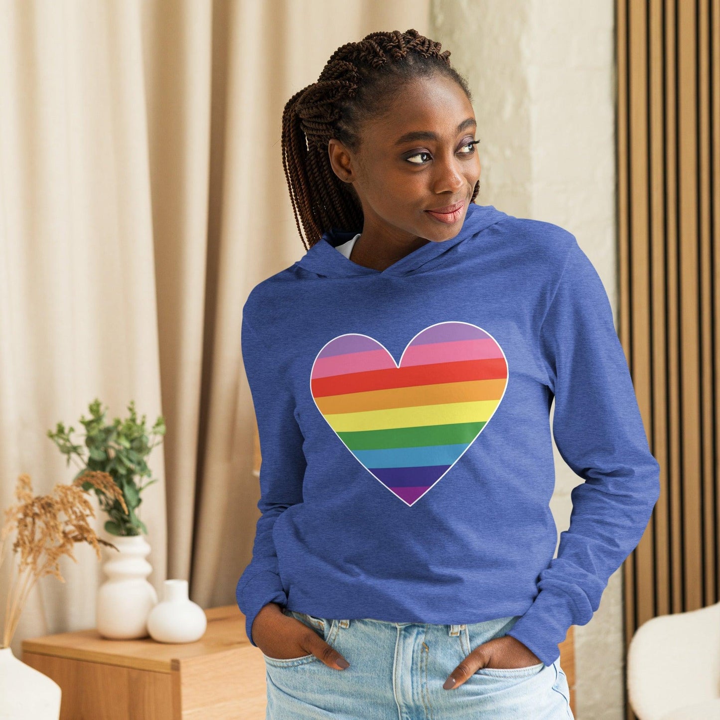 Gilbert Baker Heart Long Sleeve Shirt - Long Sleeve Shirt - Free 2 B