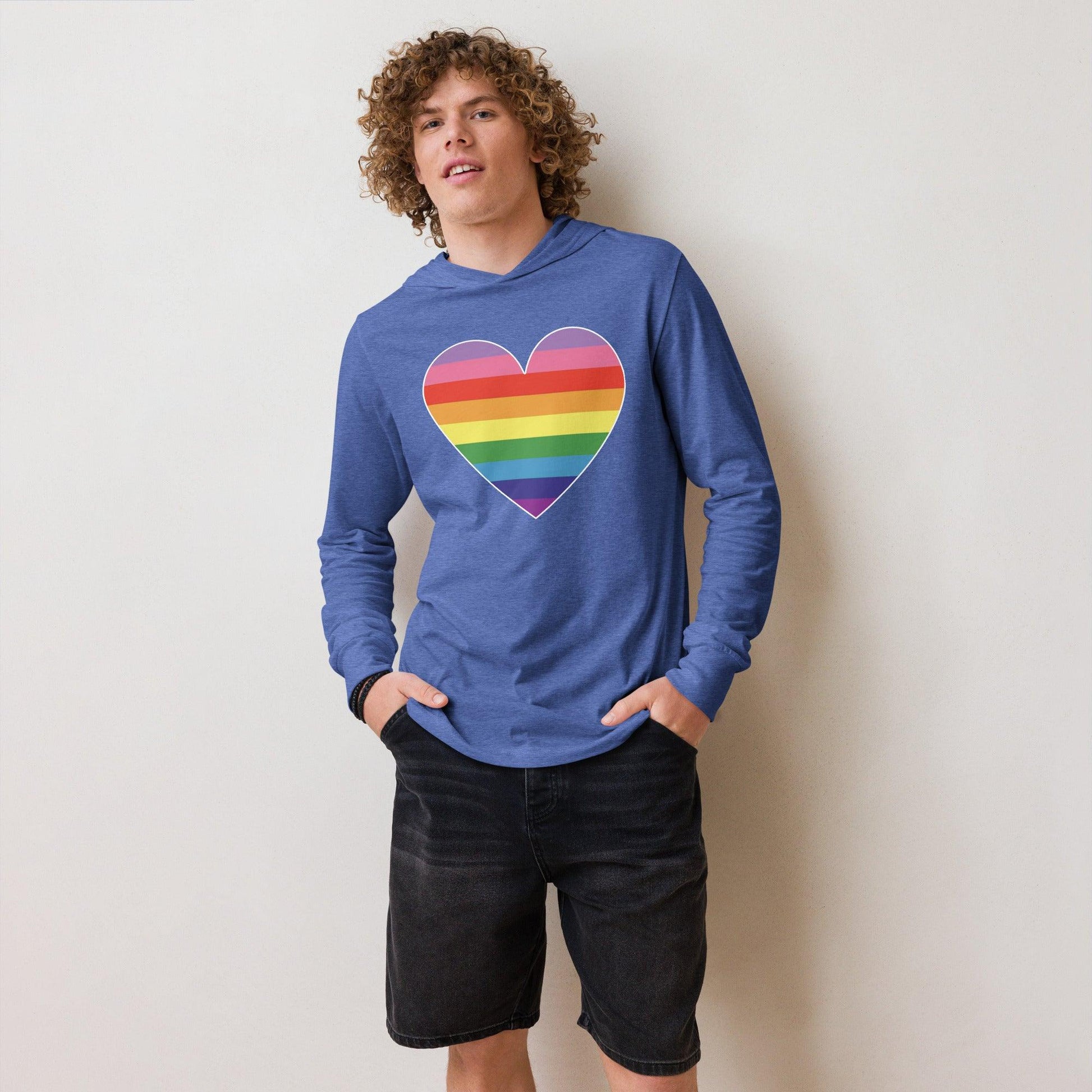 Gilbert Baker Heart Long Sleeve Shirt - Long Sleeve Shirt - Free 2 B