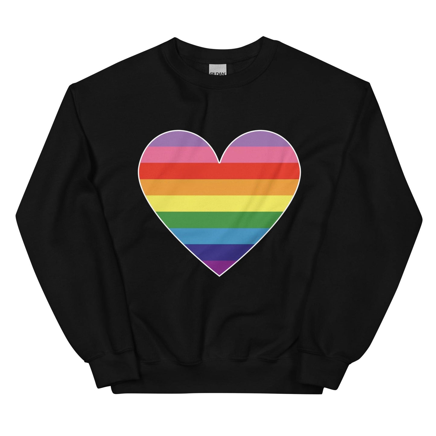 Gilbert Baker Heart Sweatshirt - Crewneck Sweatshirt - Free 2 B