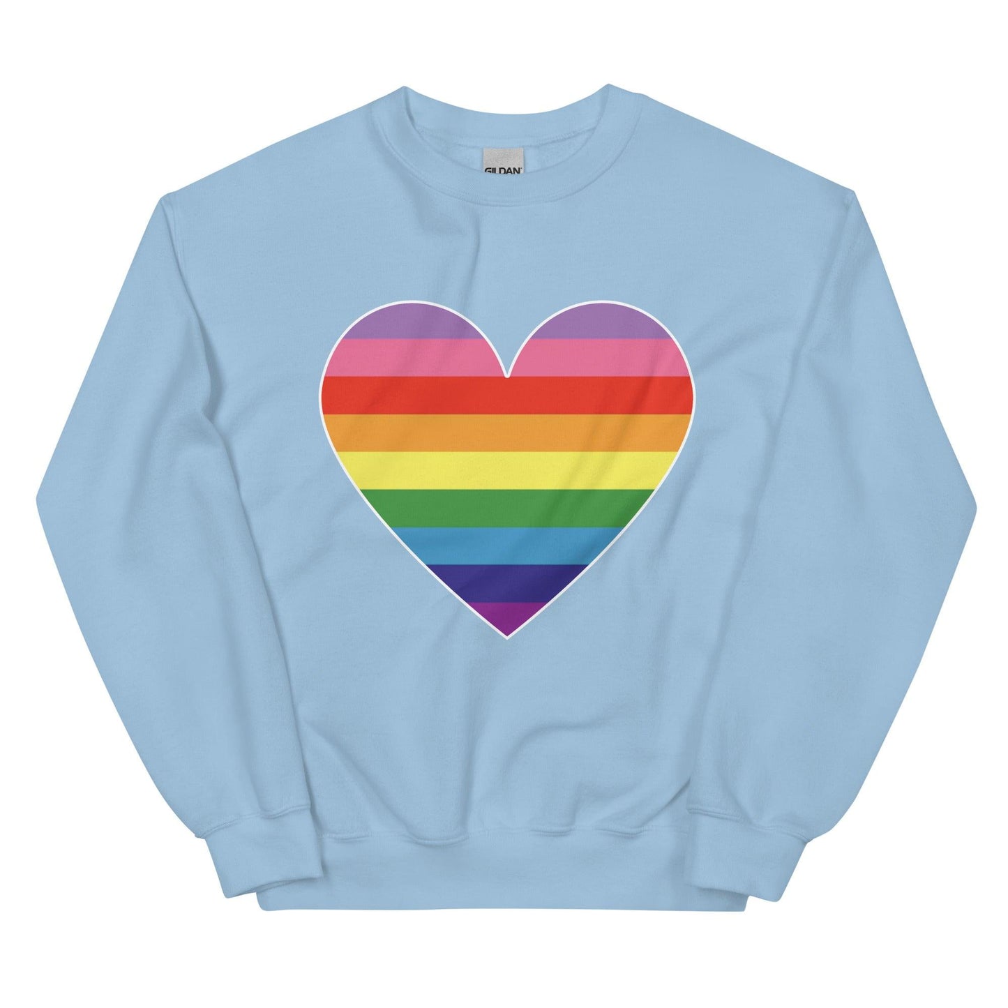 Gilbert Baker Heart Sweatshirt - Crewneck Sweatshirt - Free 2 B