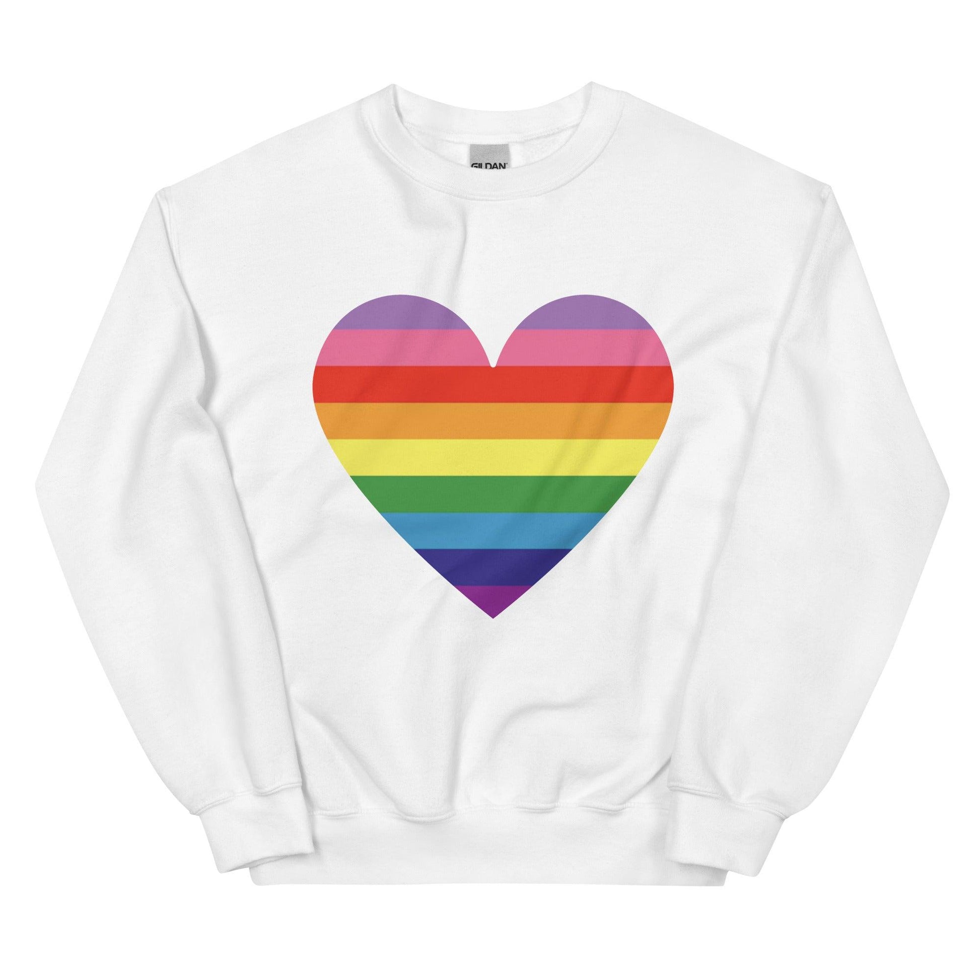 Gilbert Baker Heart Sweatshirt - Crewneck Sweatshirt - Free 2 B