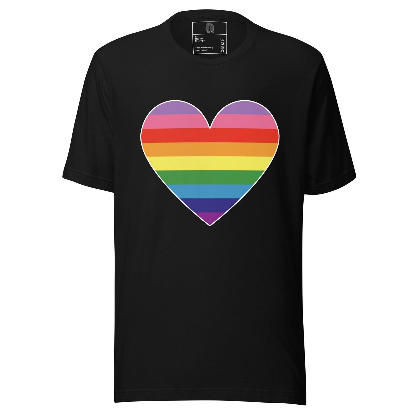 Gilbert Baker Heart T-Shirt - T Shirt - Free 2 B