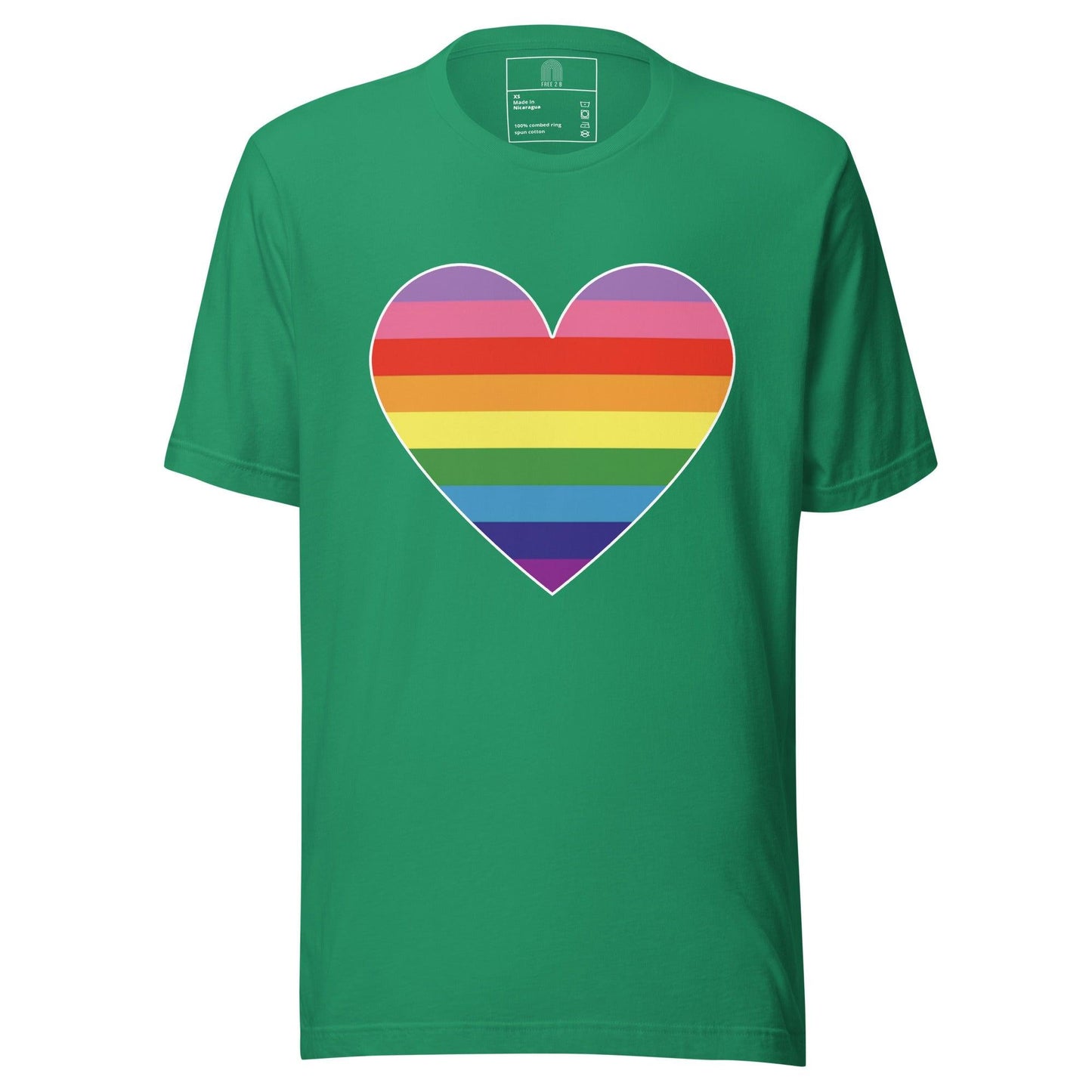 Gilbert Baker Heart T-Shirt - T Shirt - Free 2 B